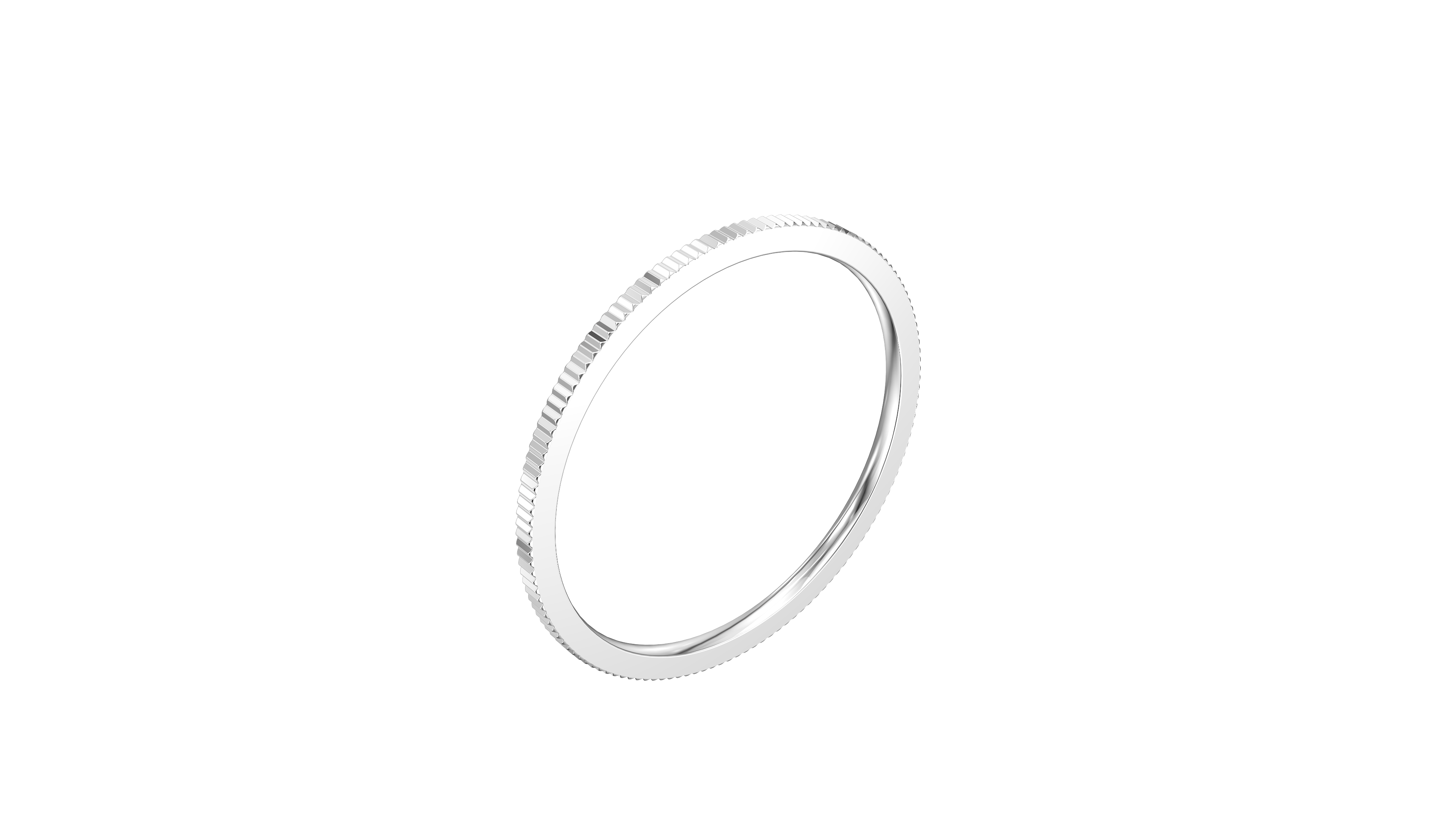 Fluted Stackable Band (1mm)