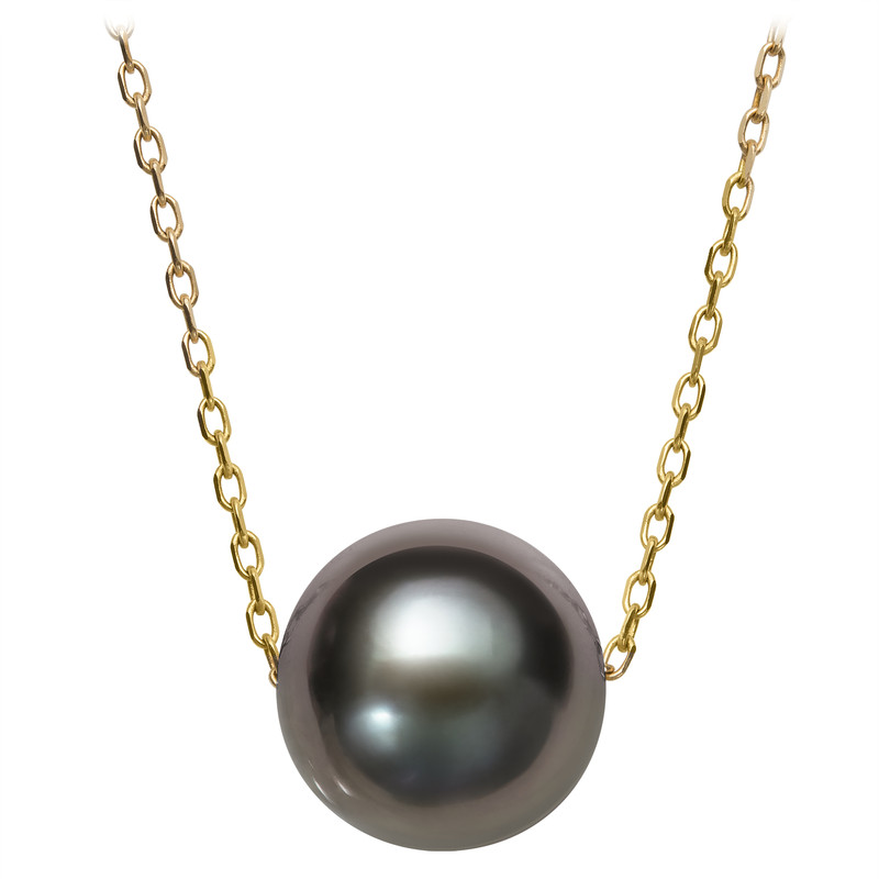 Tahitian Pearl Solitaire Necklace (10-11mm)