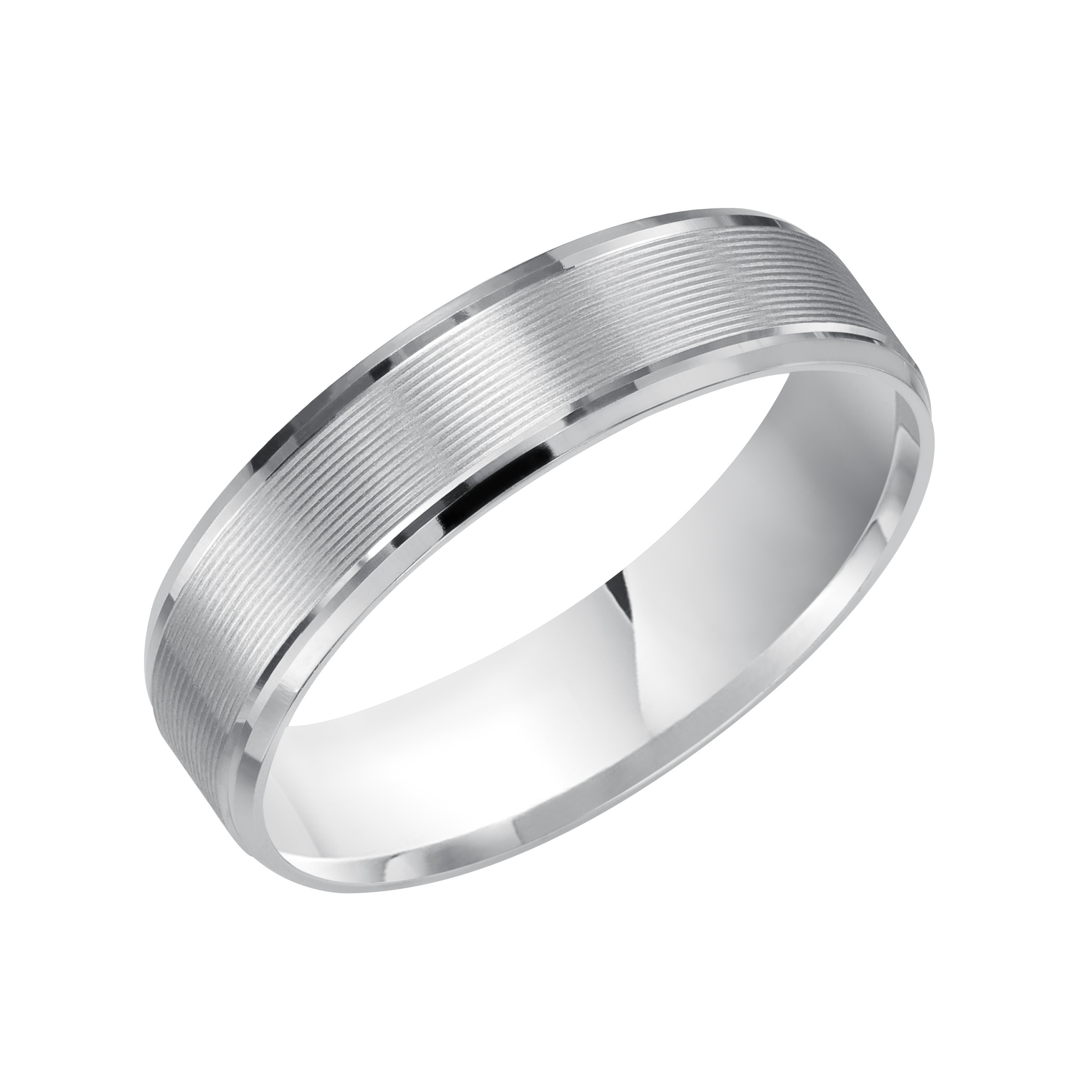 Brushed Serrated Band (6mm)