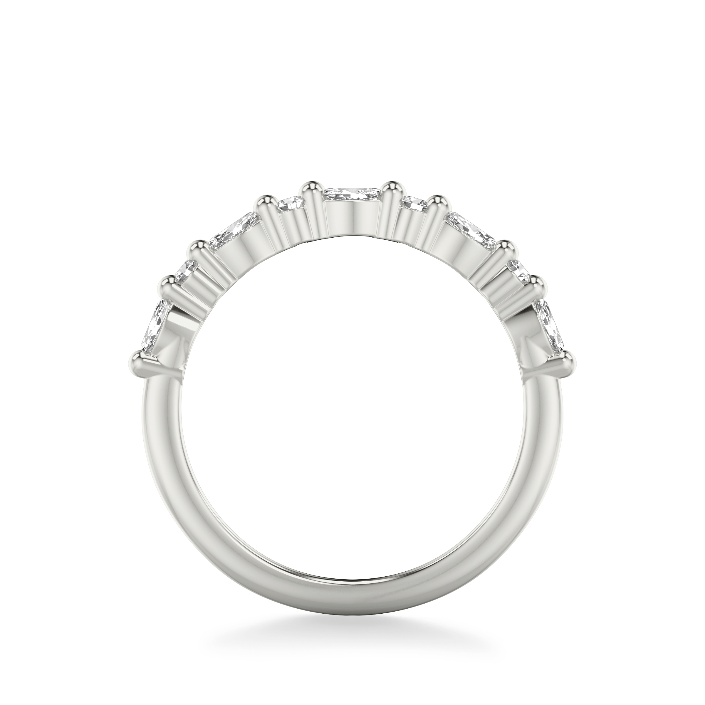 Petite Round and Marquise Diamond Band (1/3 ct. tw.)