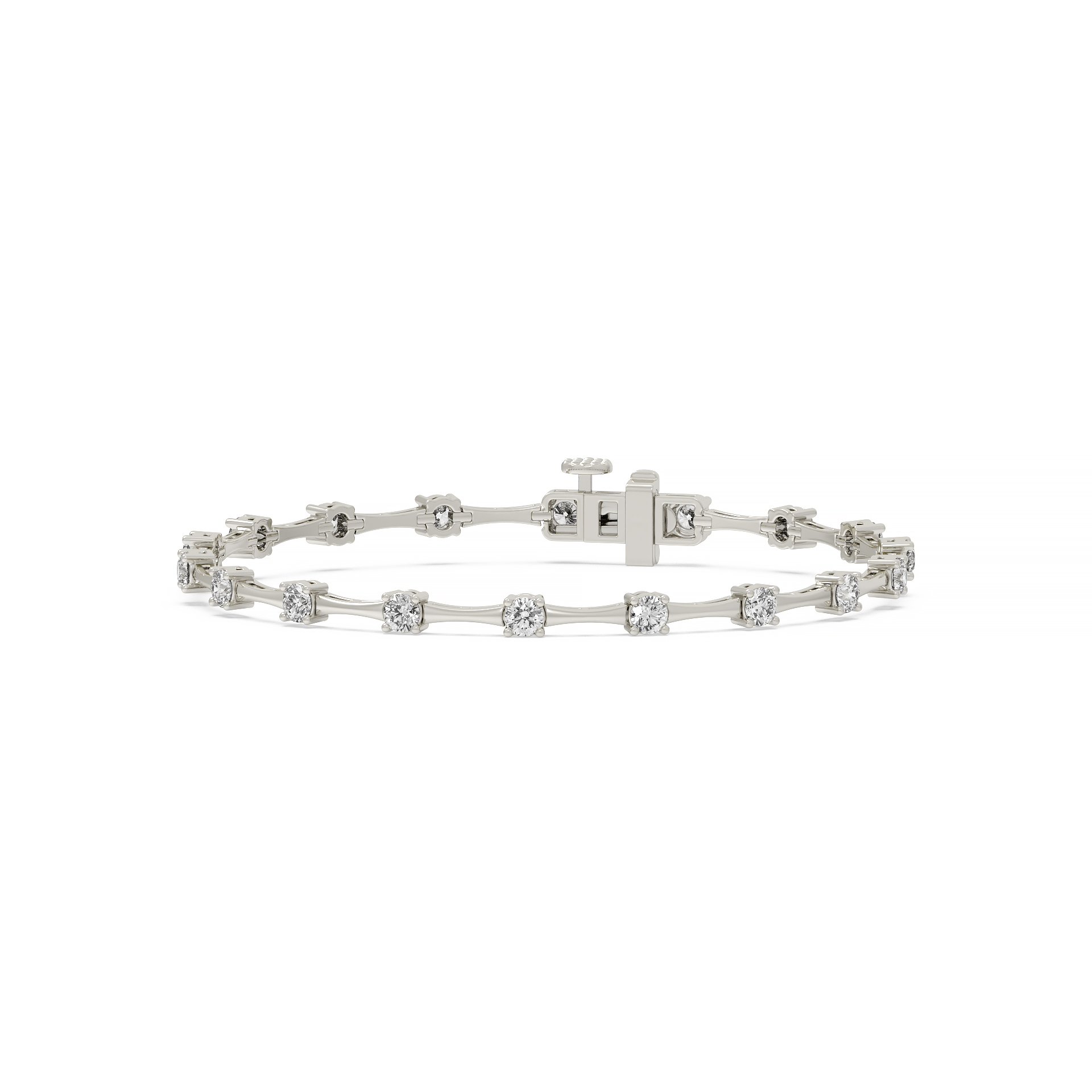 Bar Link Diamond Bracelet