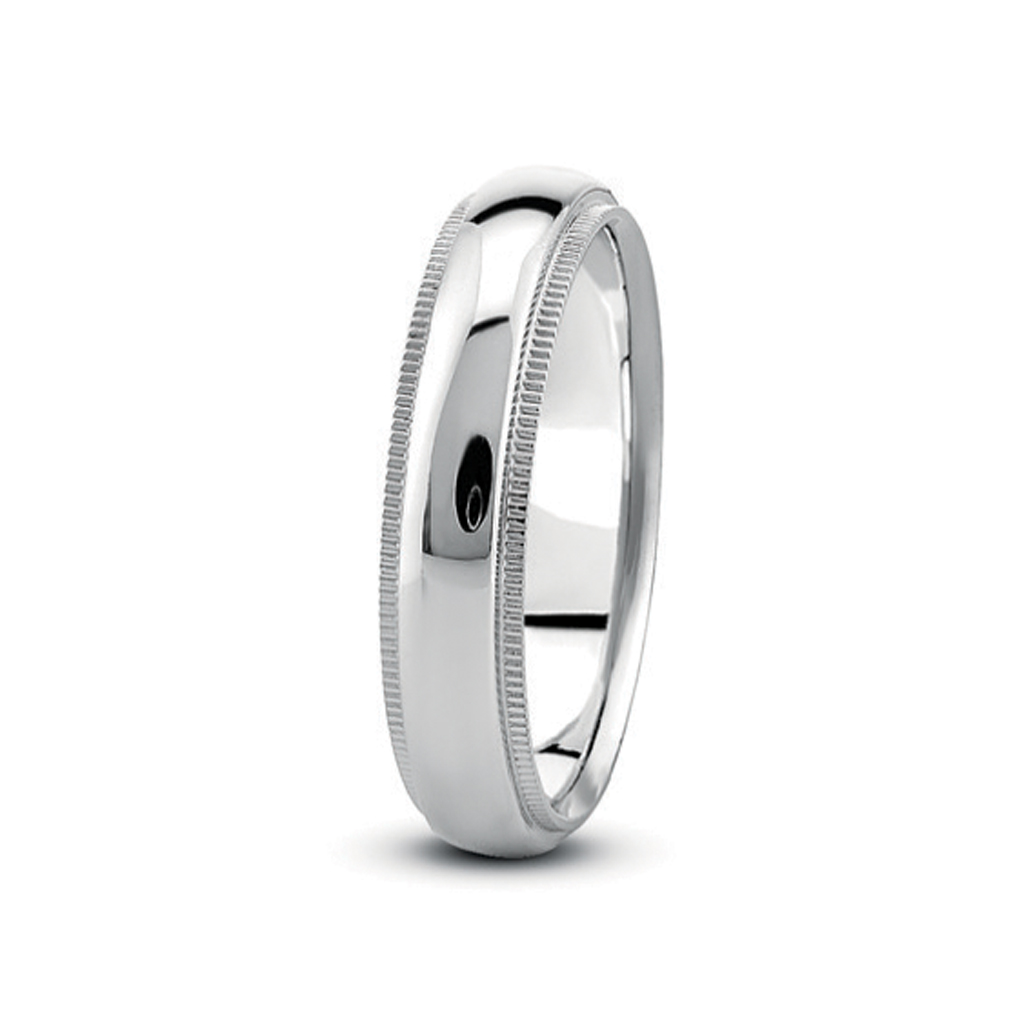 Dome Milgrain Comfort Fit (4mm)