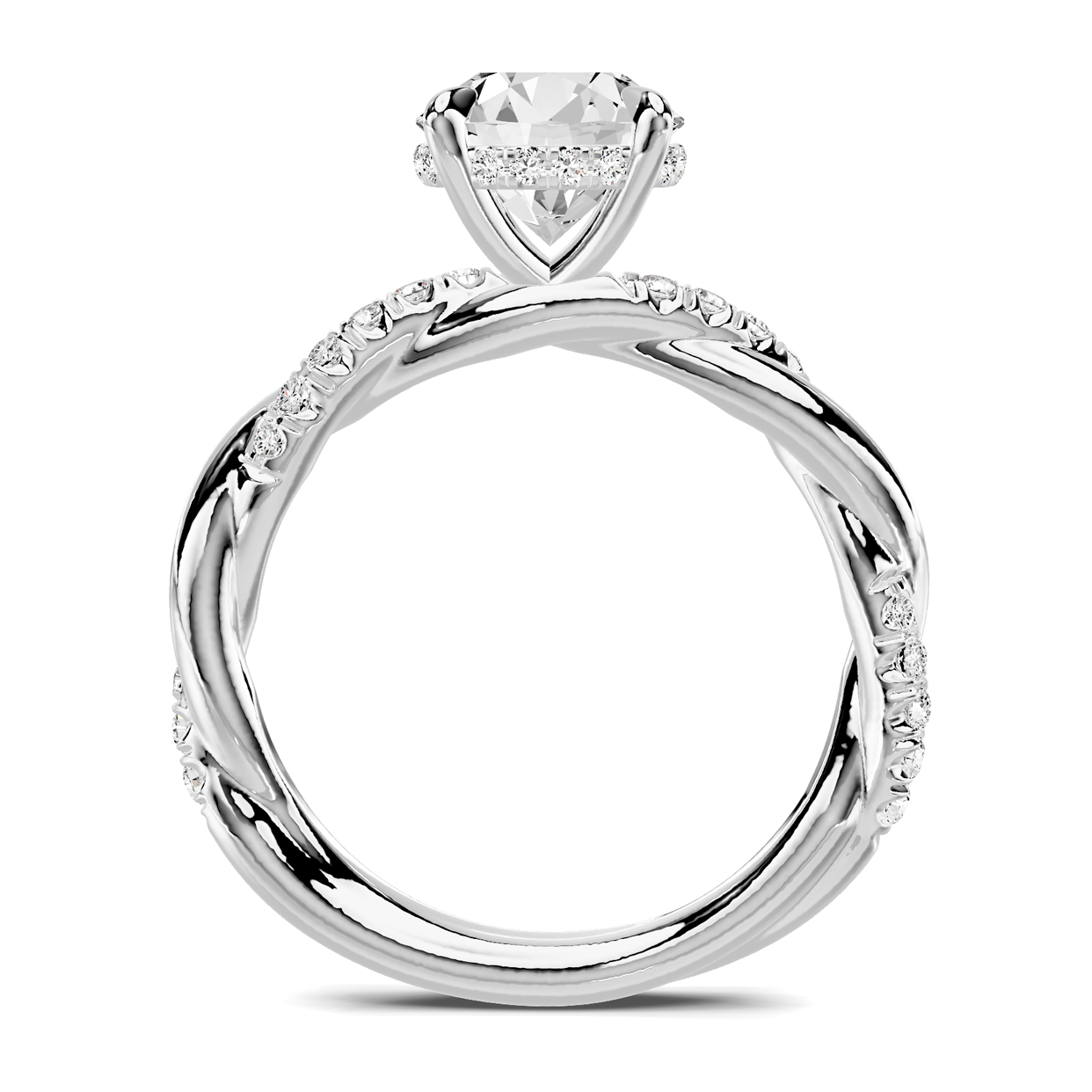 Riona Pave Twist Engagement Ring
