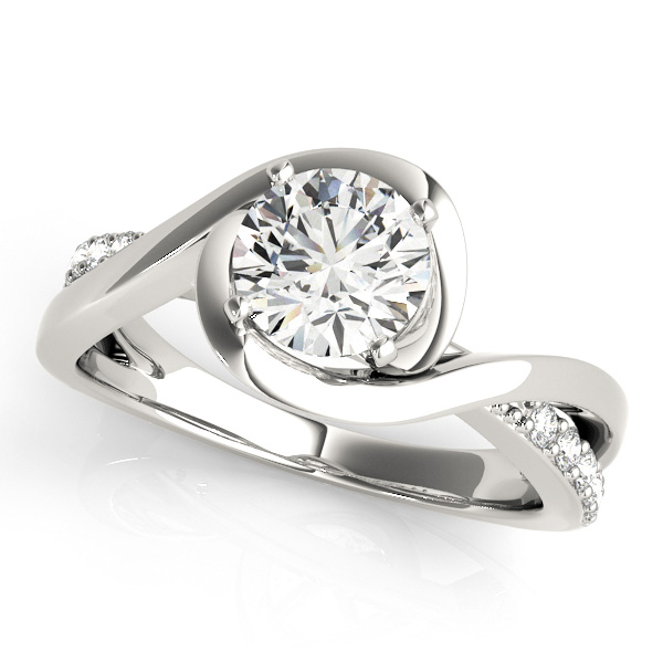 Berlin Contemporary Pave Diamond Engagement Ring