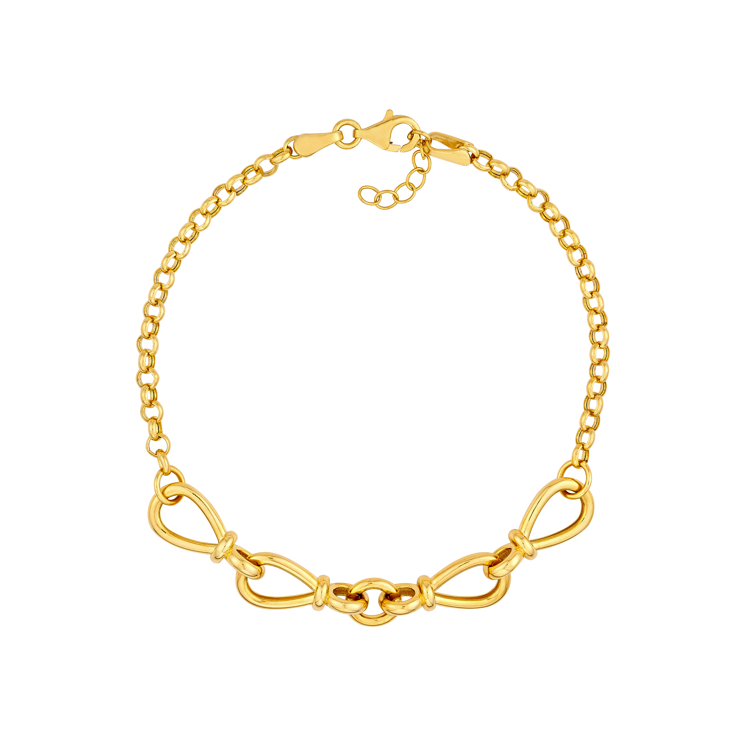 Interlocking Loop Rolo Bracelet
