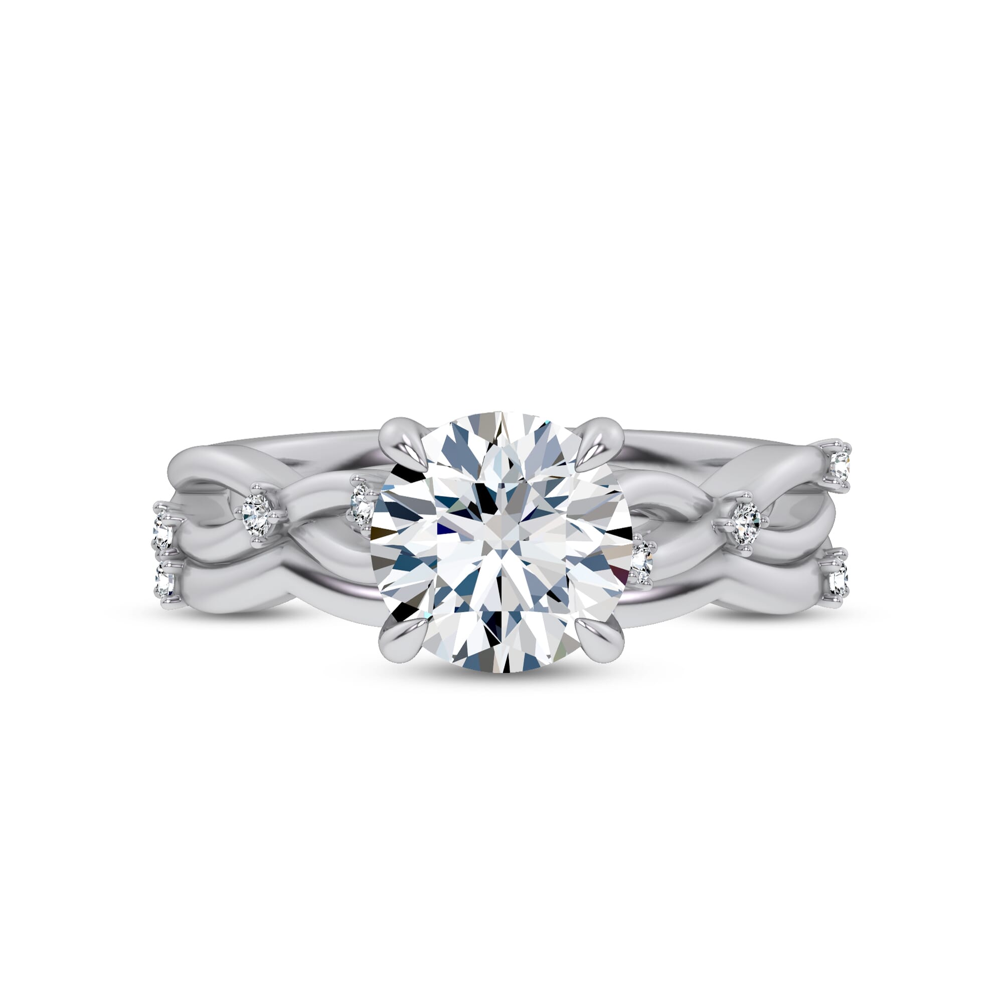 Tira Contour Diamond Band