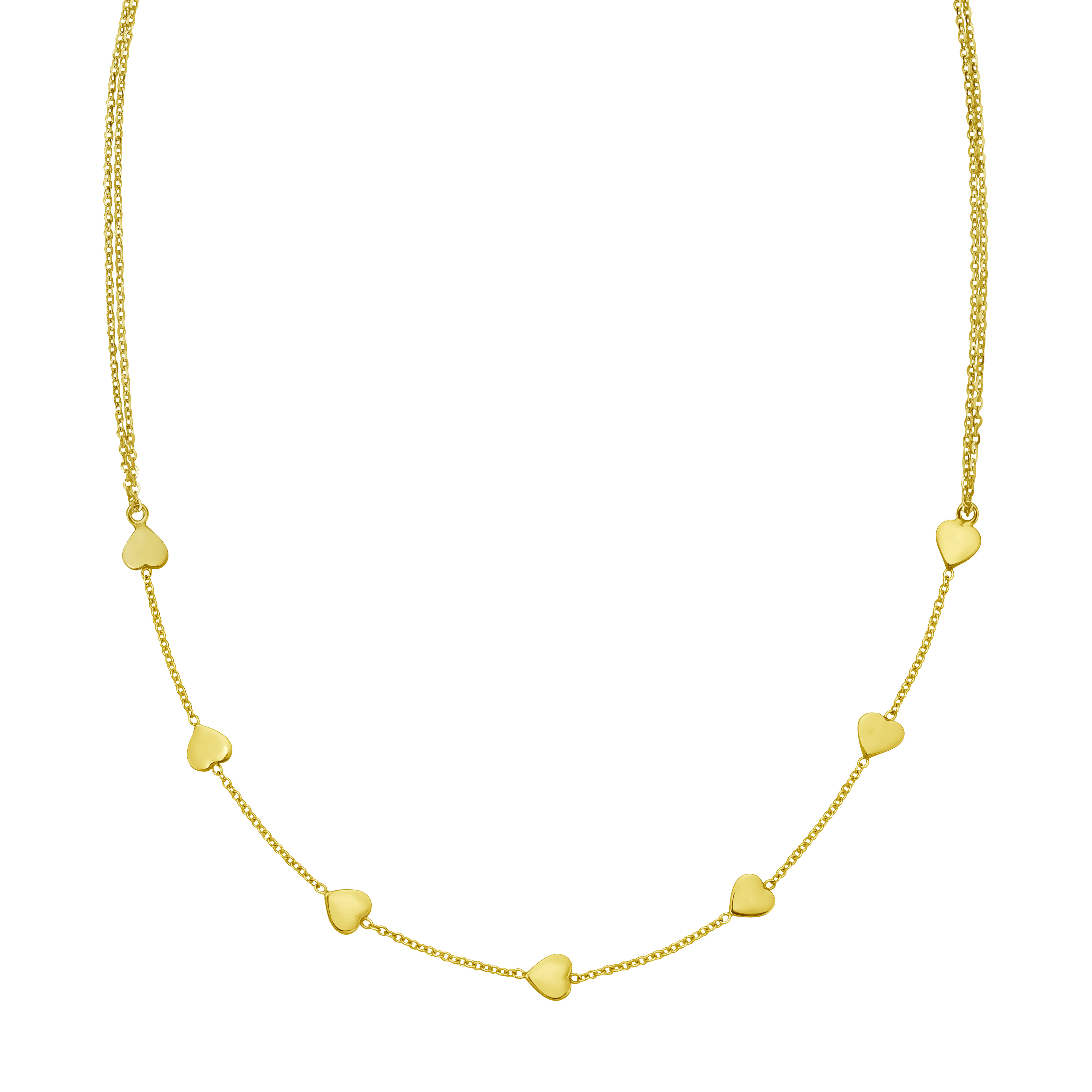 Mini Heart Station Necklace