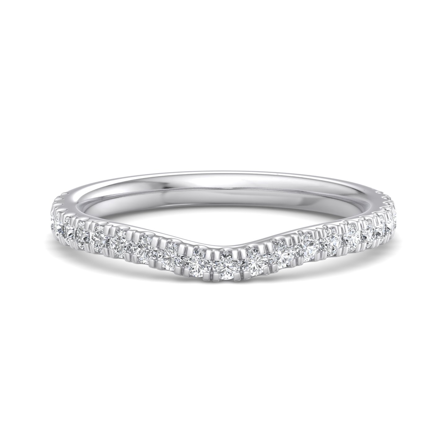Opal Pave Curved Band