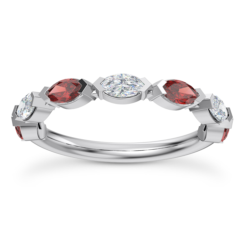 Adamina Ruby And Diamond Band