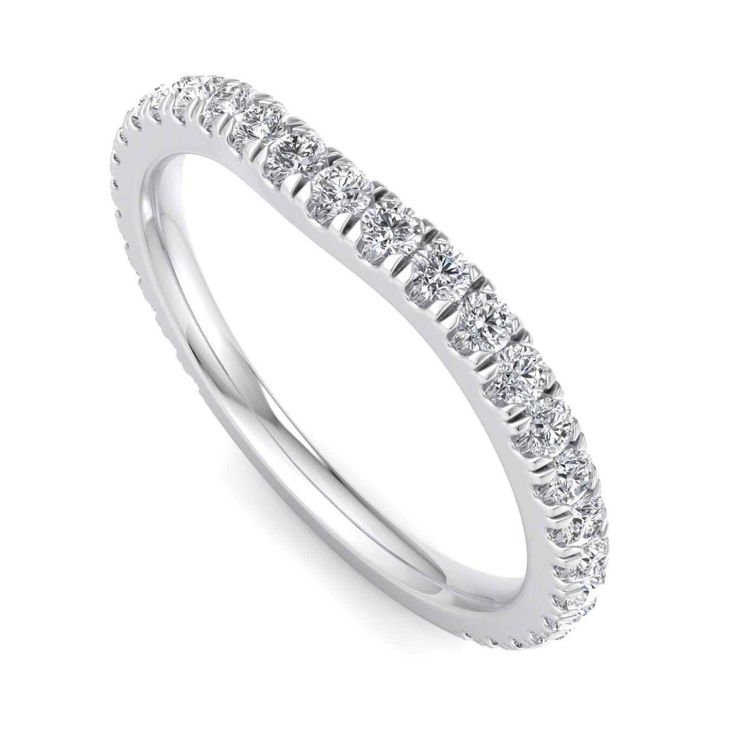 Katalina Pave Curved Band