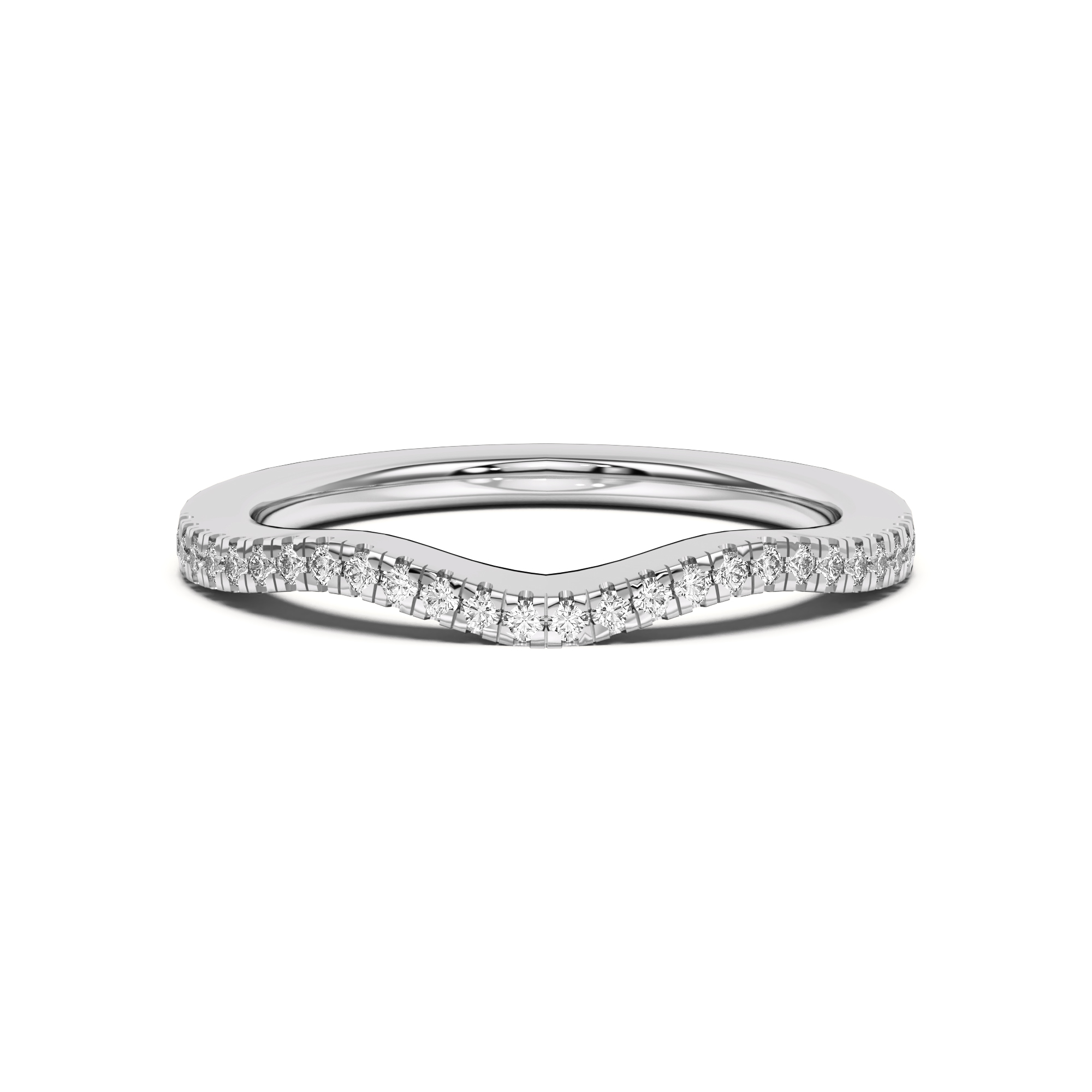 Cambridge Curved Pave Band