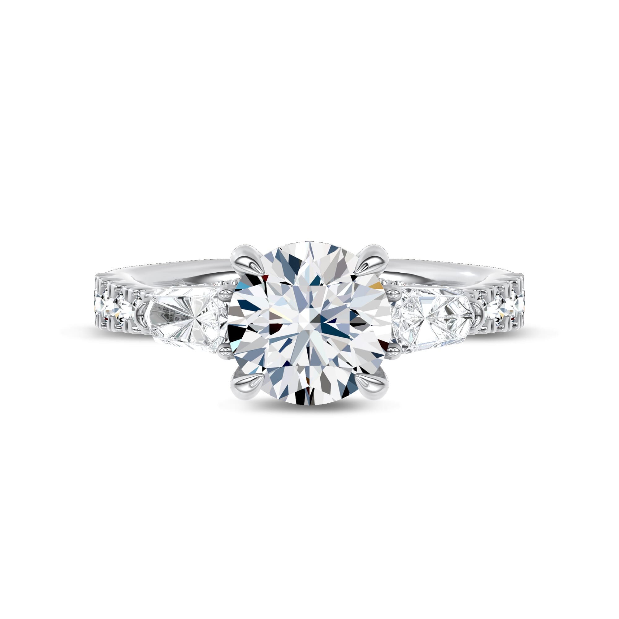 Ondina Pave Lab Diamond Engagement Ring by Christian Siriano