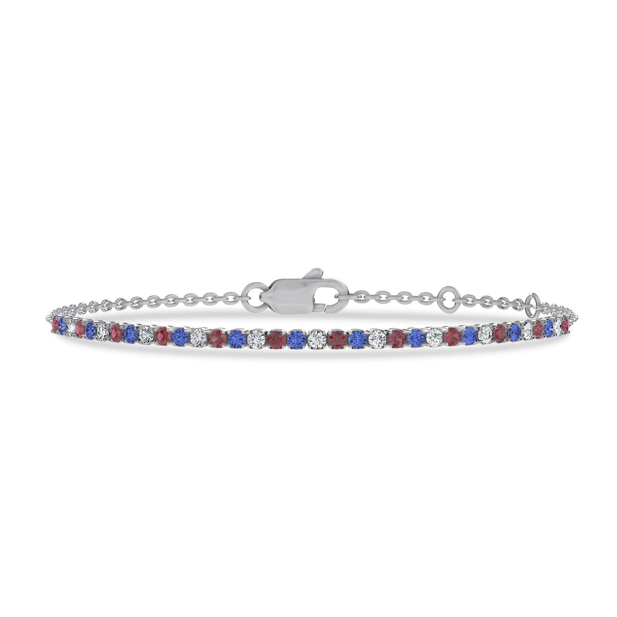Americana Tennis Chain Bracelet