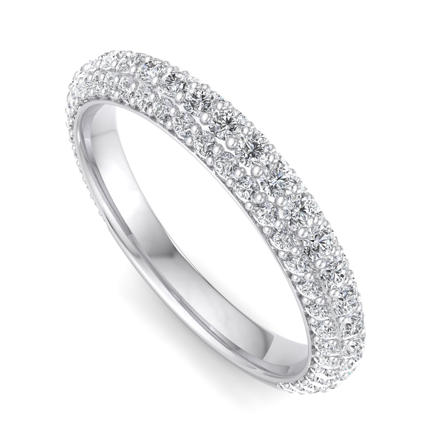 Skyler Rolled Pave Band