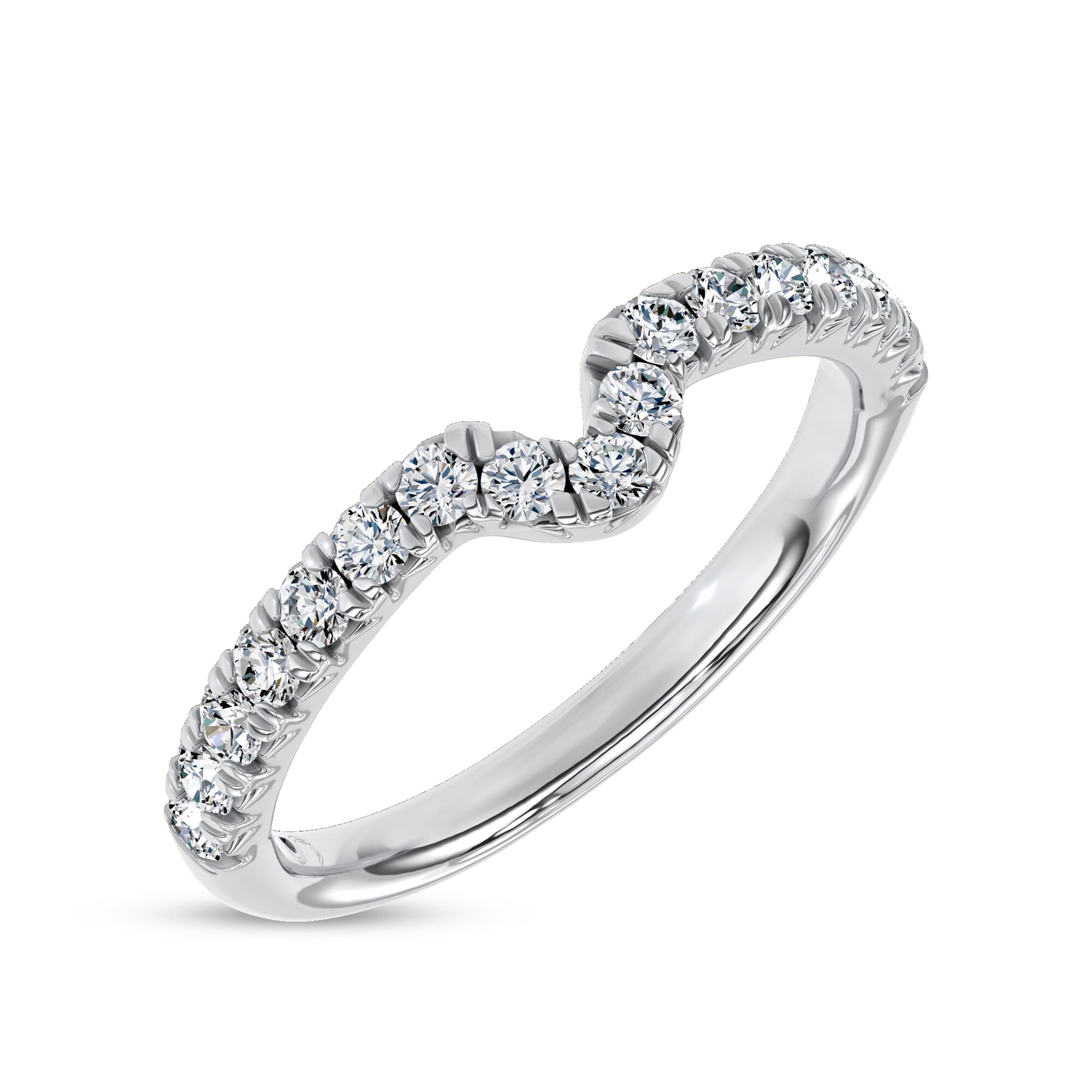 Ovation Contoured Pave Band by Christian Siriano