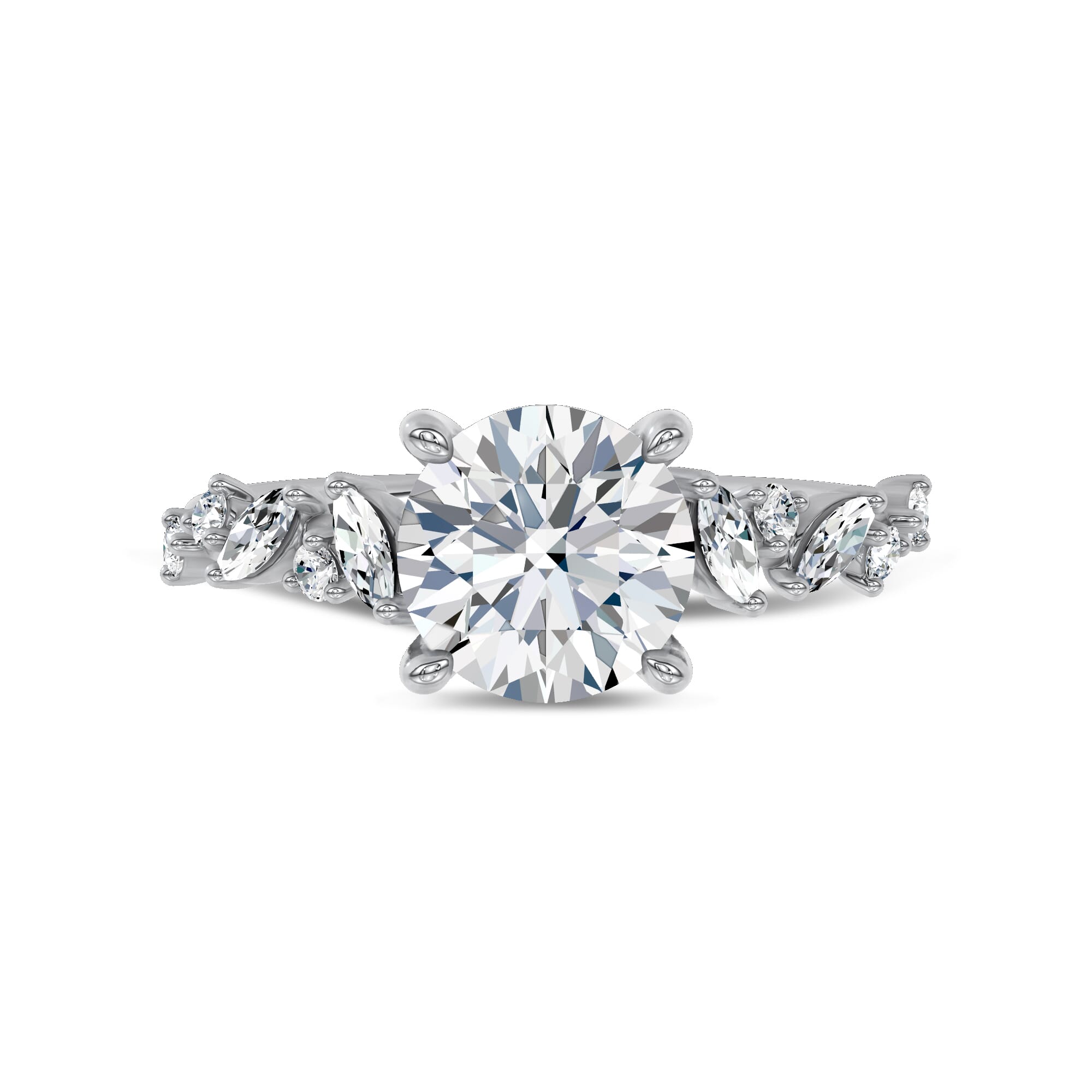 Hayley Scattered Diamond Engagement Ring