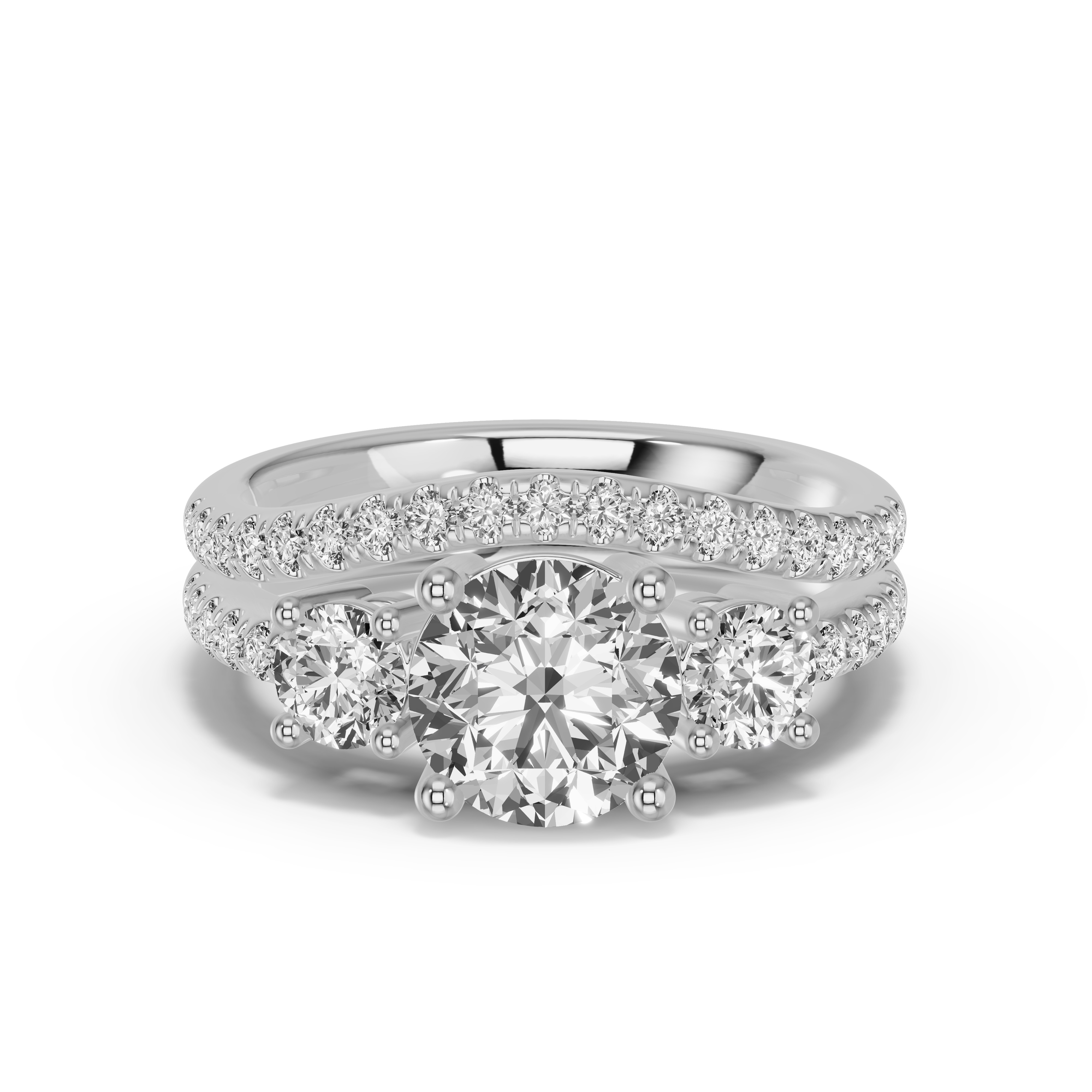 Classic Curved Pave Lab Band