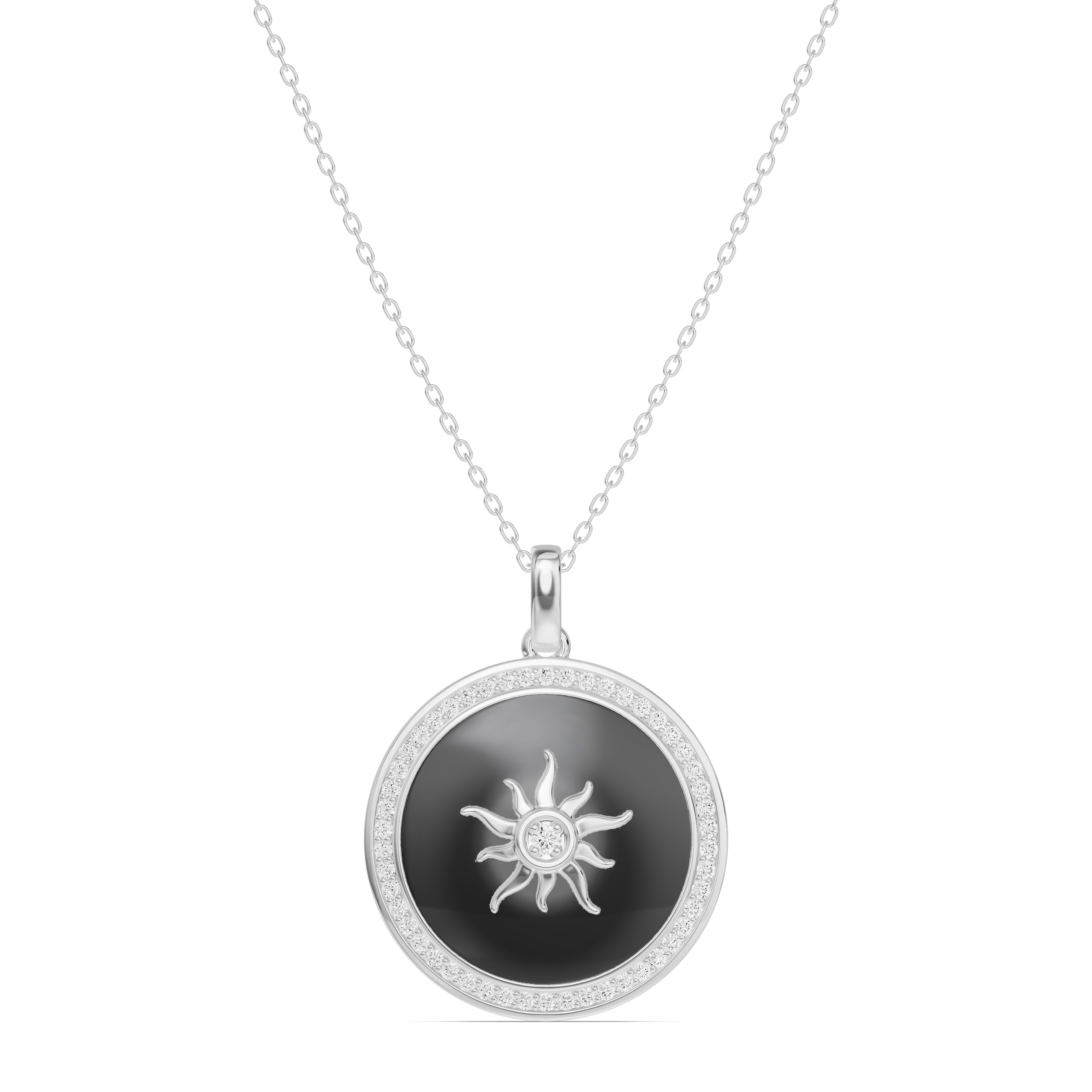 Astril Sol Halo Diamond Pendant