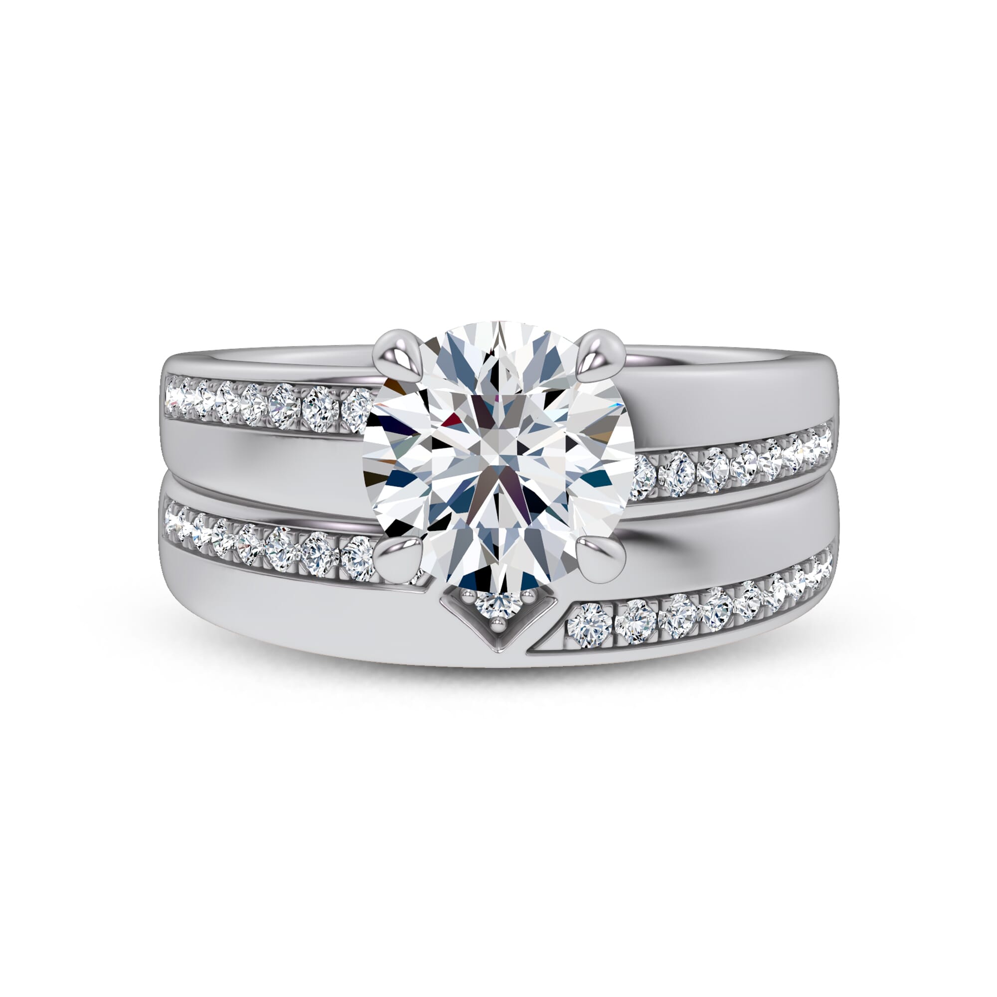 Mirrored Pave Band by Christian Siriano