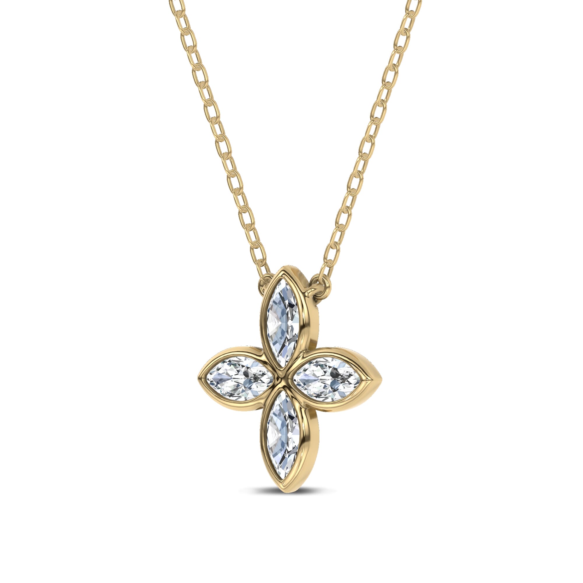 Maravina Rosette Lab Diamond Silver Pendant by Christian Siriano