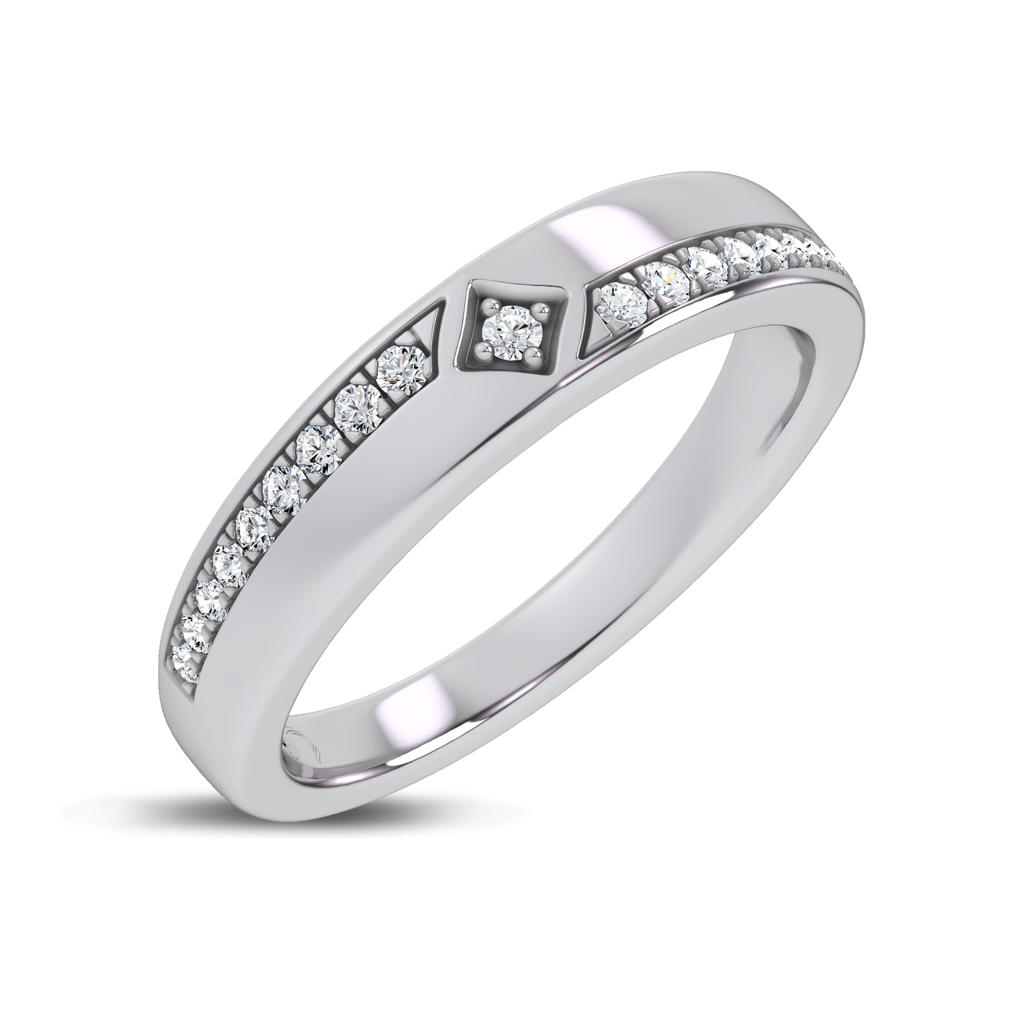 Mirrored Pave Band by Christian Siriano
