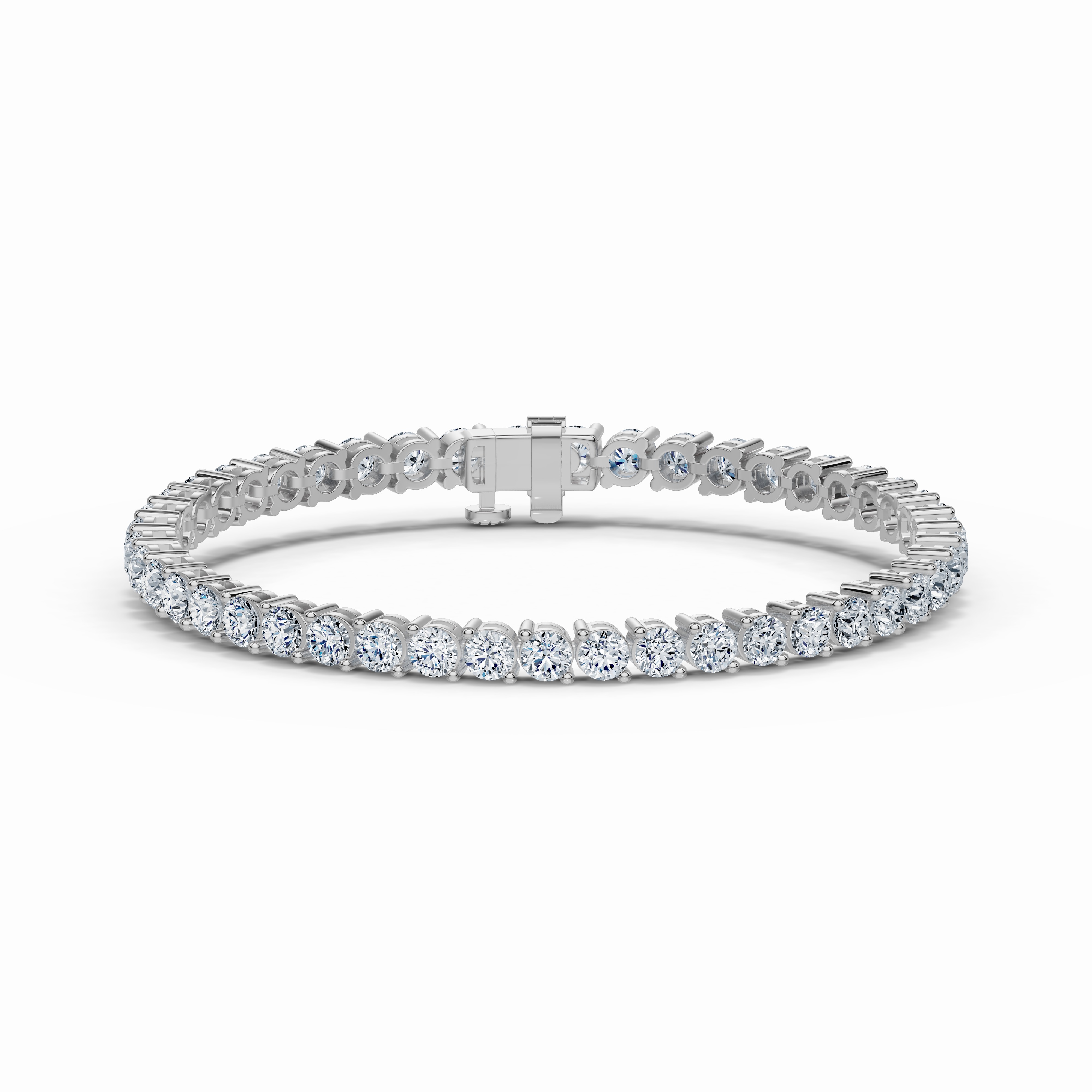 Two-Prong Diamond Tennis Bracelet