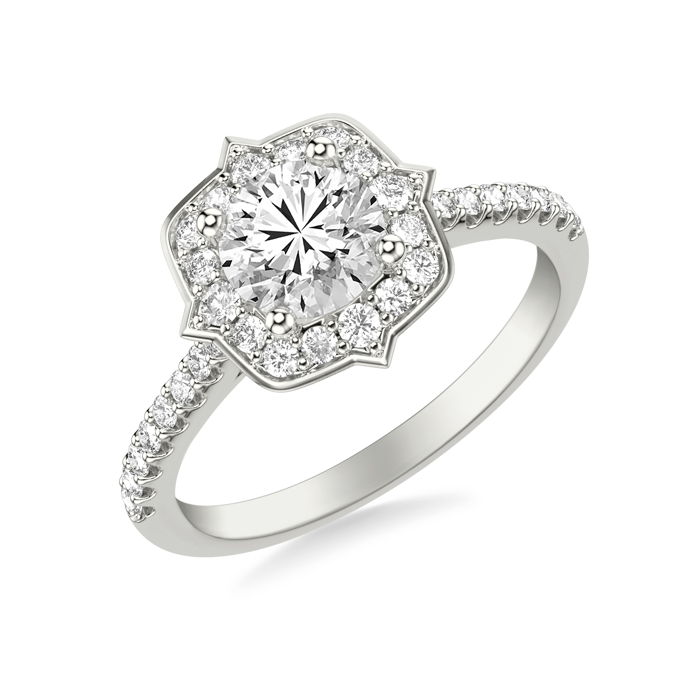 Peyton Halo Engagement Ring