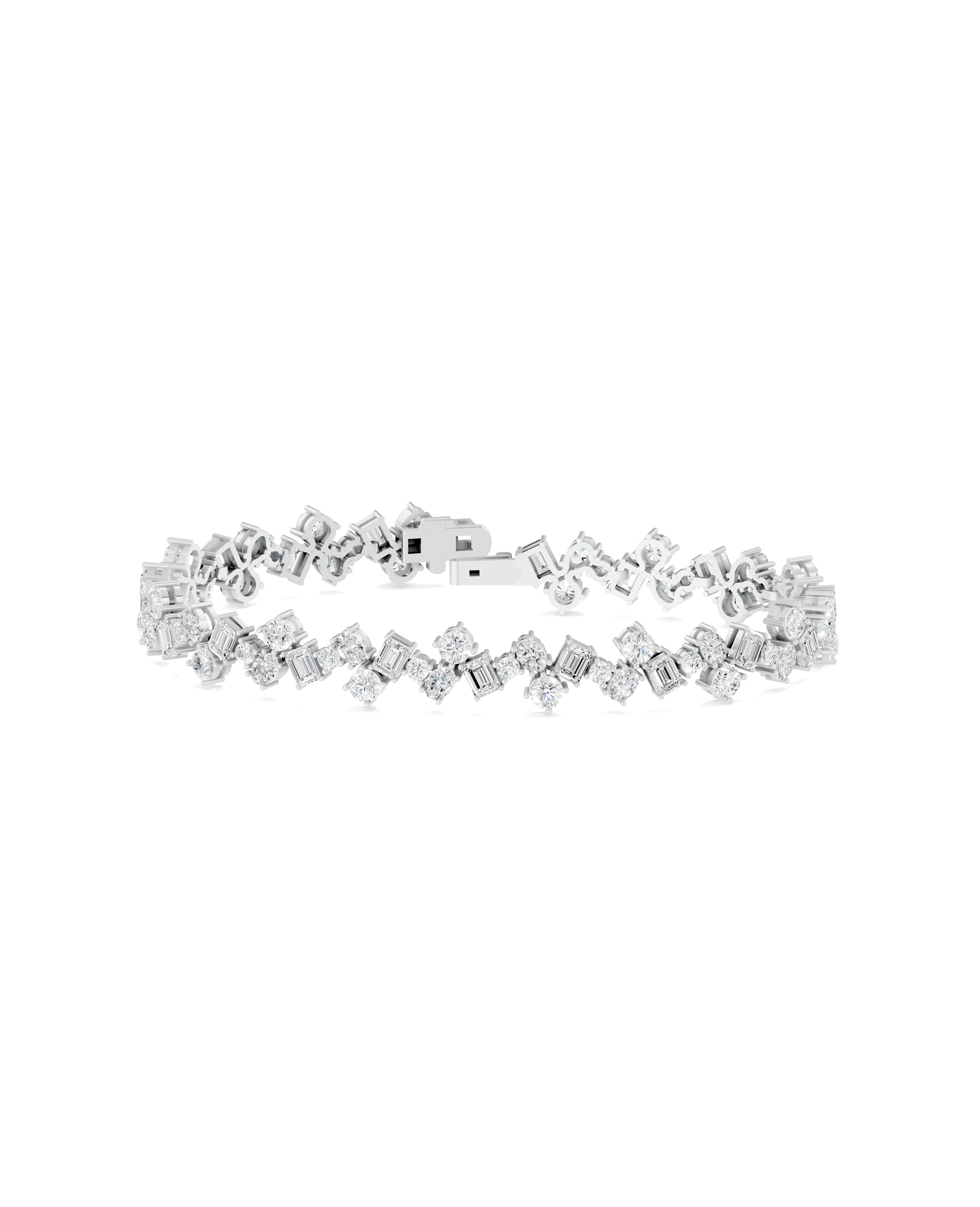 Mixed Shape Ensemble Diamond Bracelet (11 ct. tw.)
