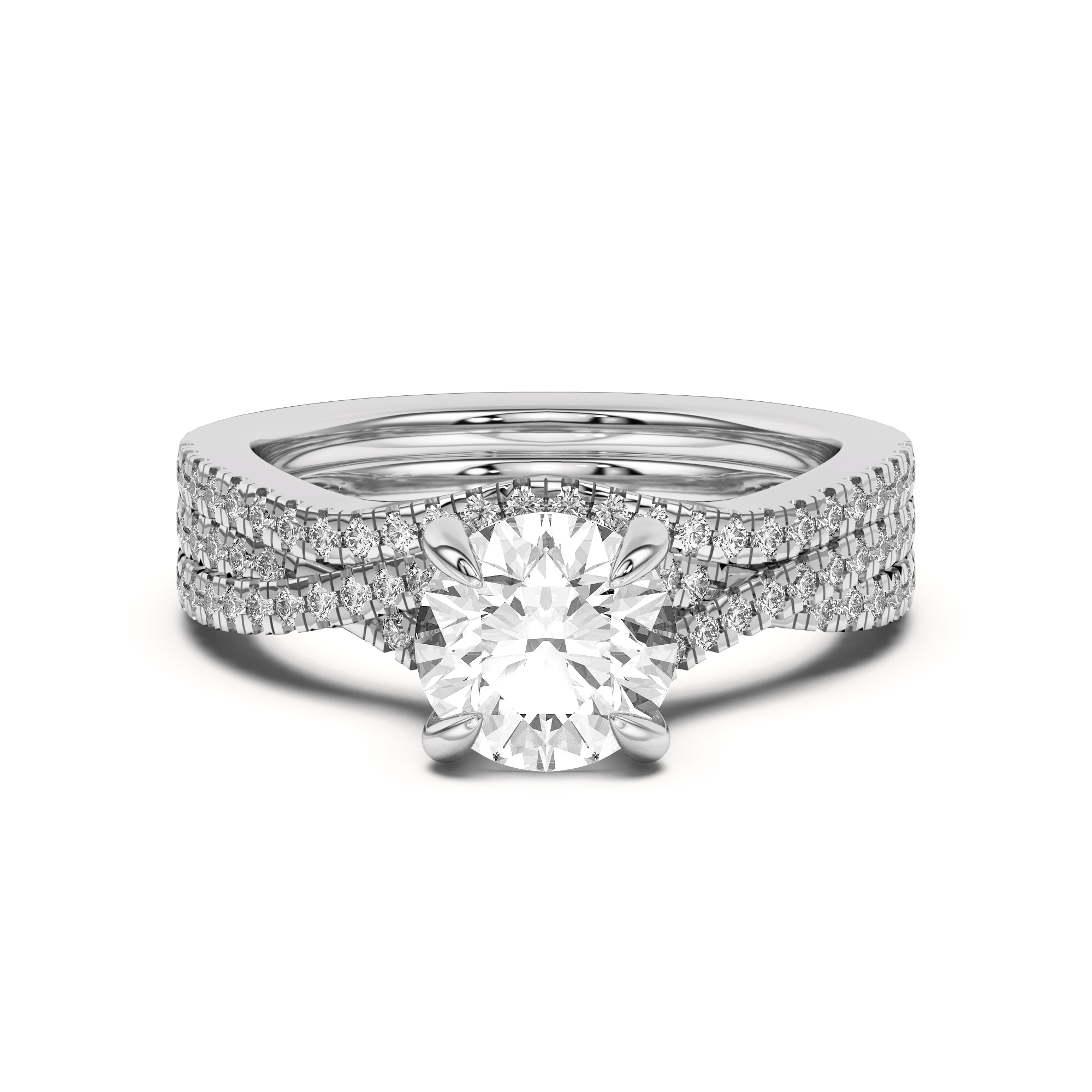 Cambridge Curved Pave Band