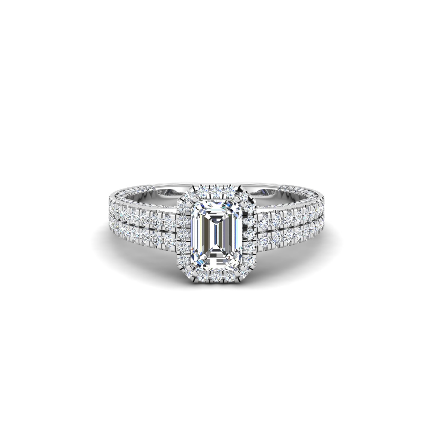 Anya Hidden Halo Engagement Ring