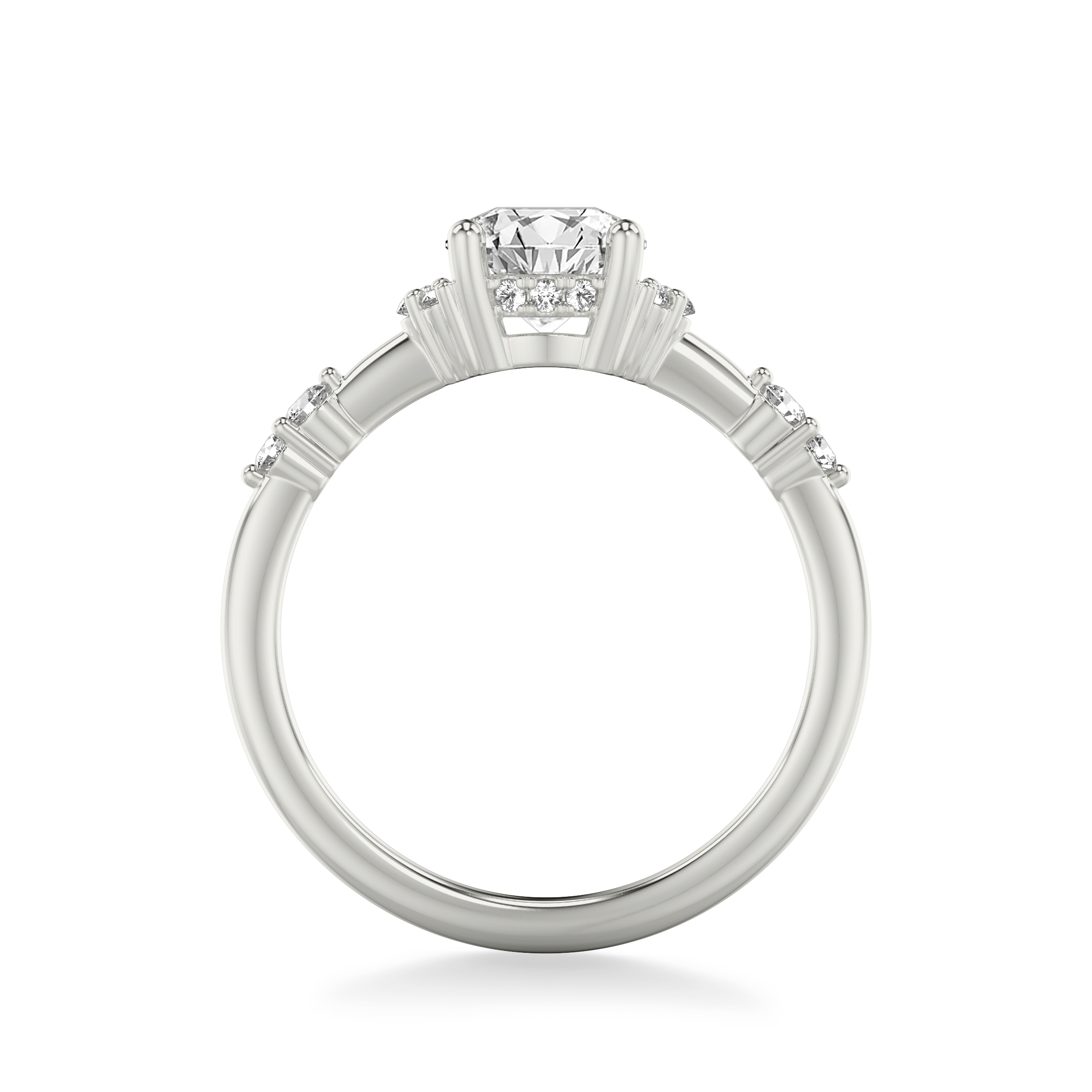 Dove Diamond Accent Engagement Ring