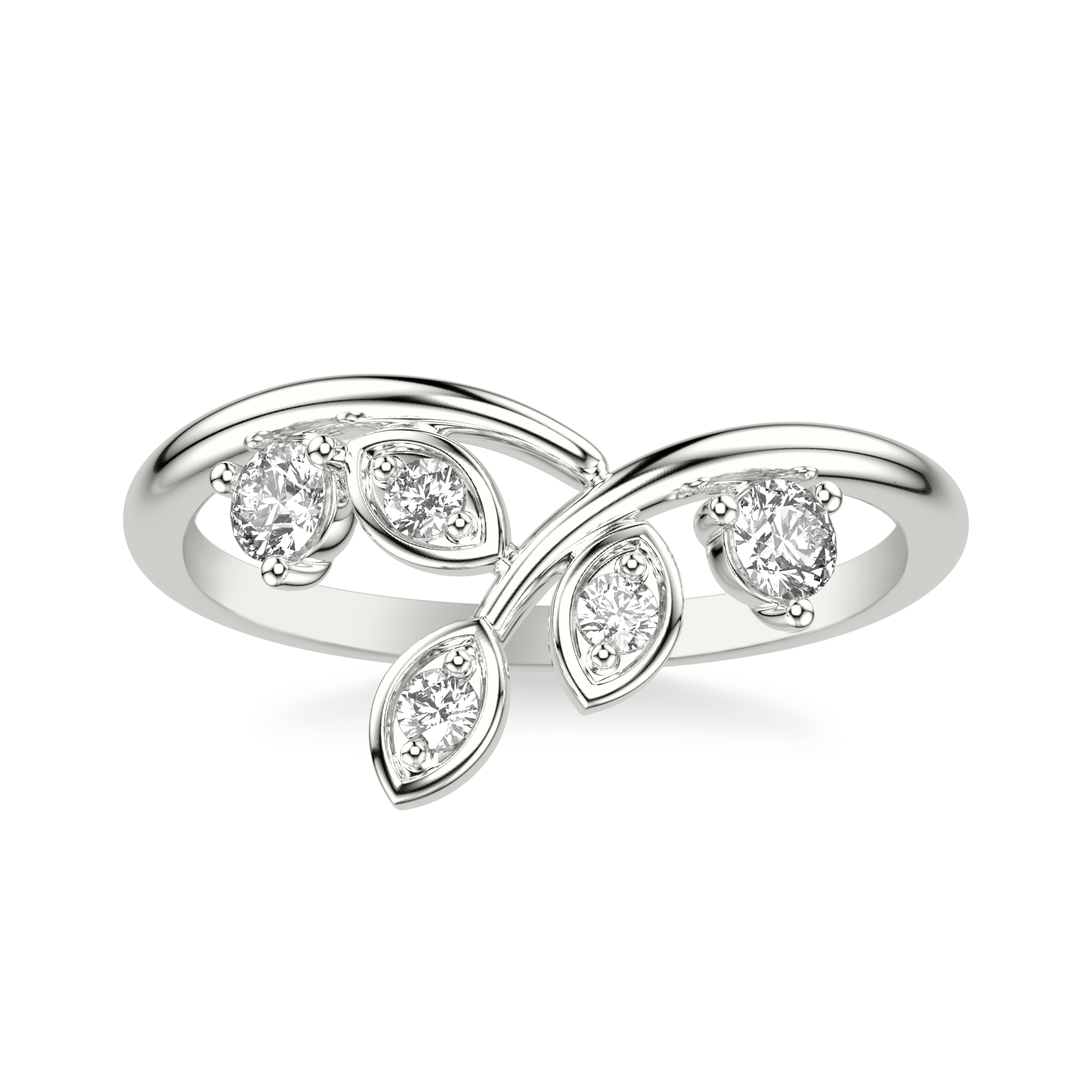 Floral Petal Curved Band
