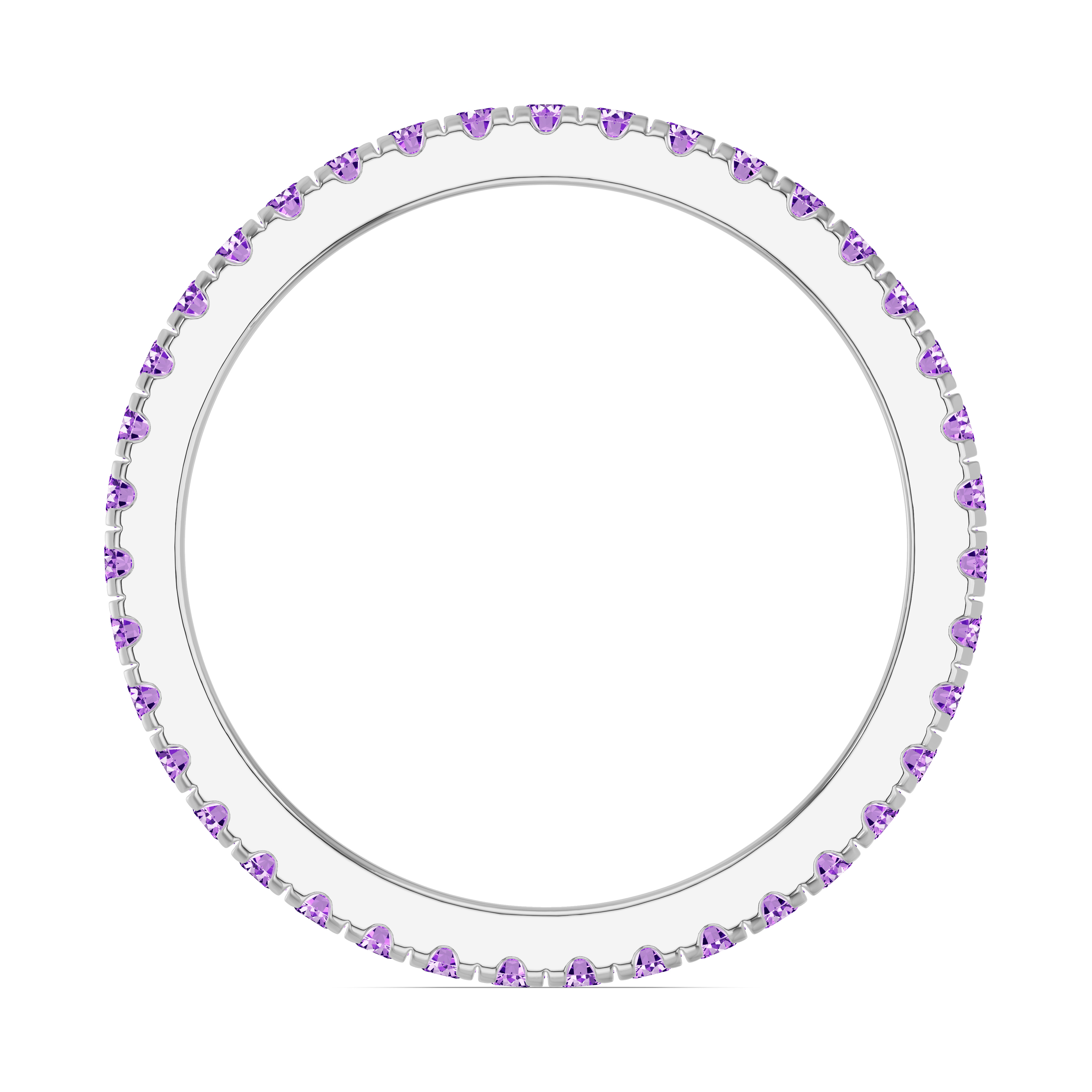 Chroma Amethyst Eternity Band