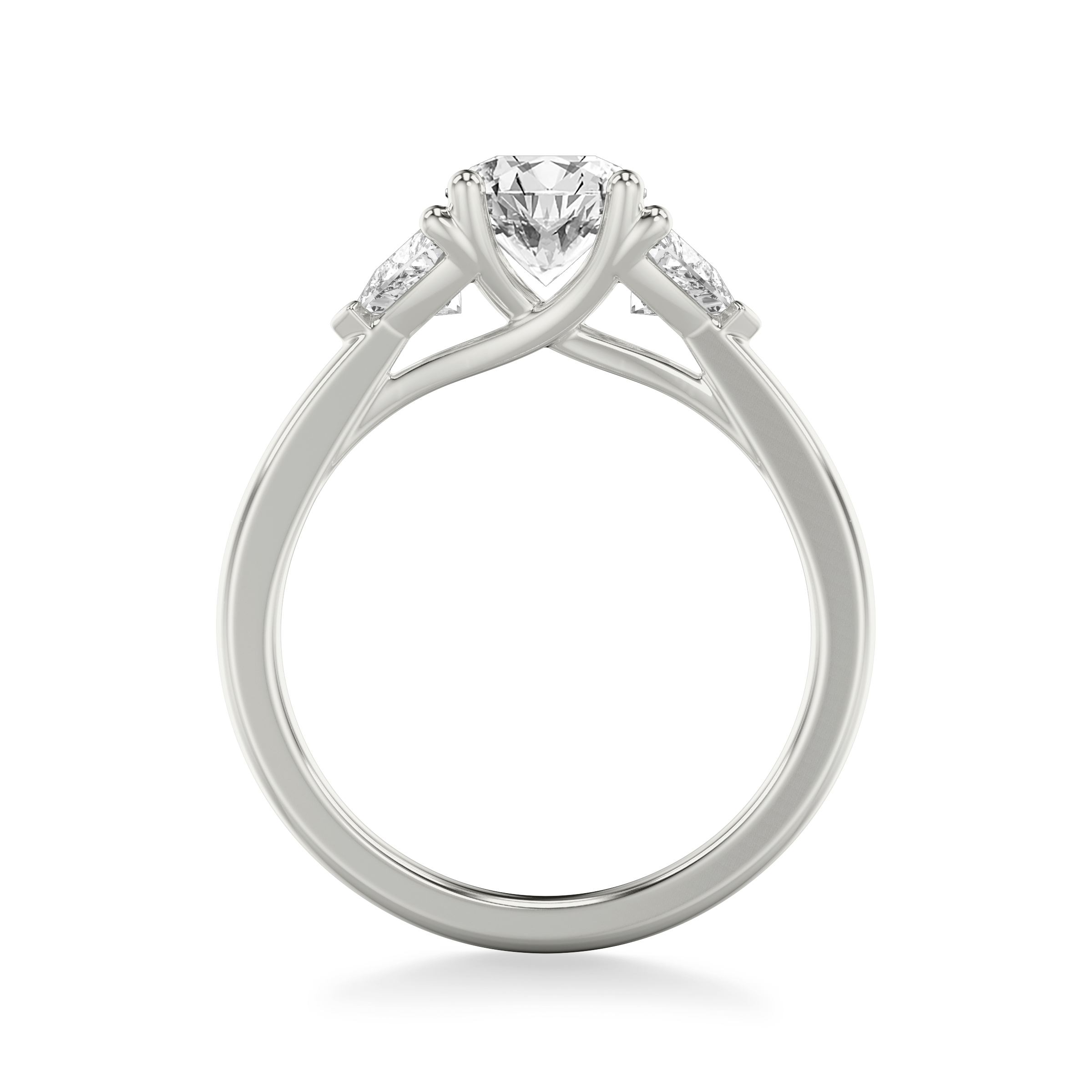 Maura Trillion Lab Three Stone Engagement Ring (0.50 ctw)