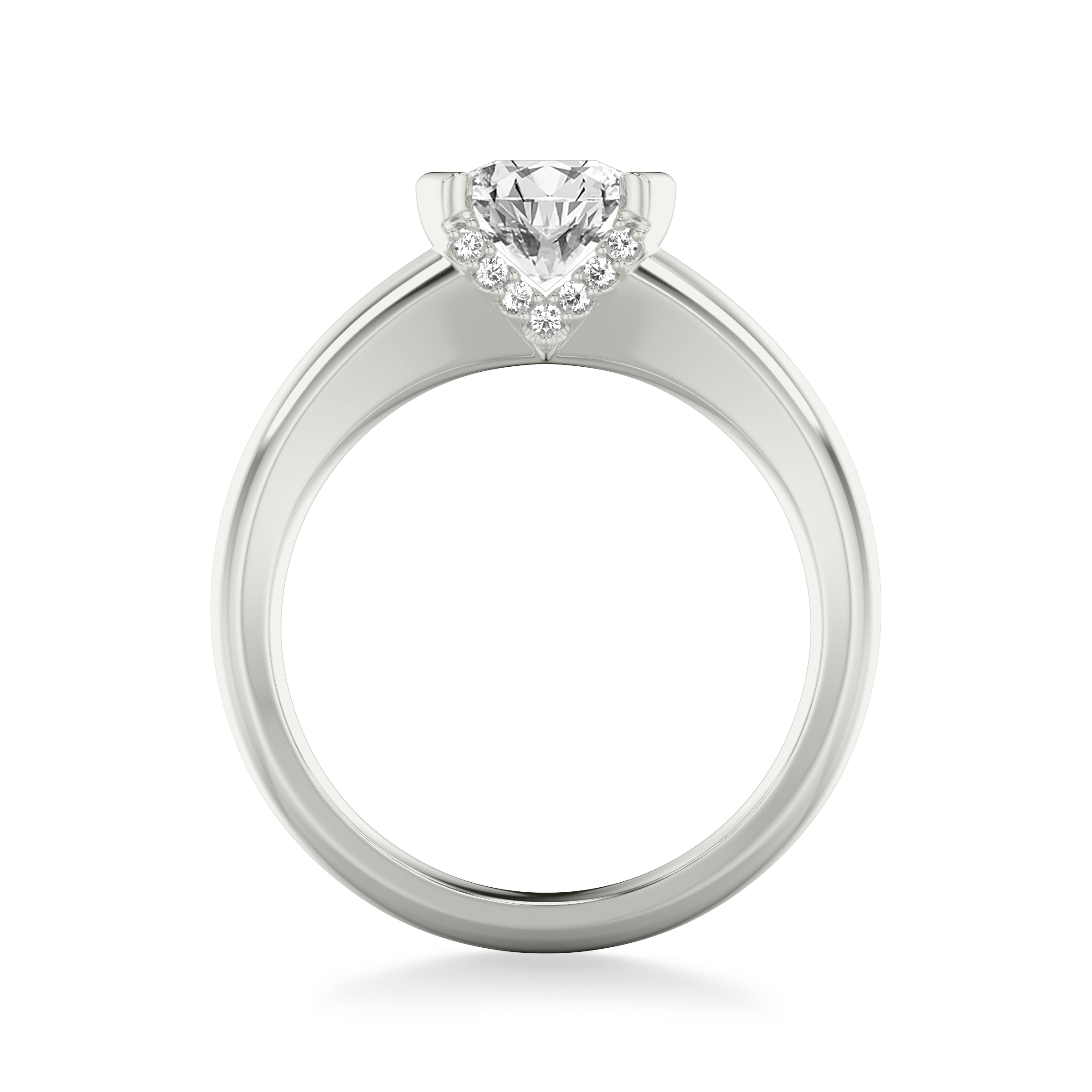 Darien Diamond Accent Bezel Engagement Ring