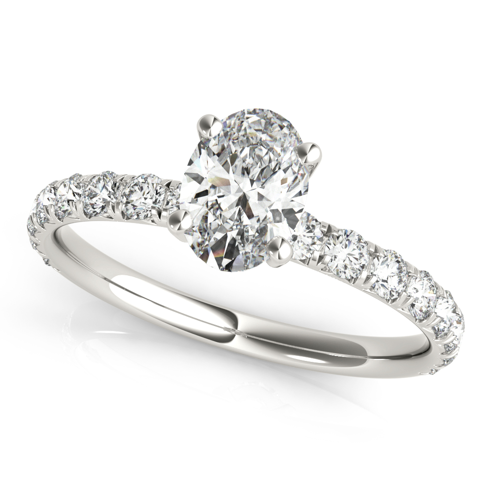 Penelope French Pave Engagement Ring