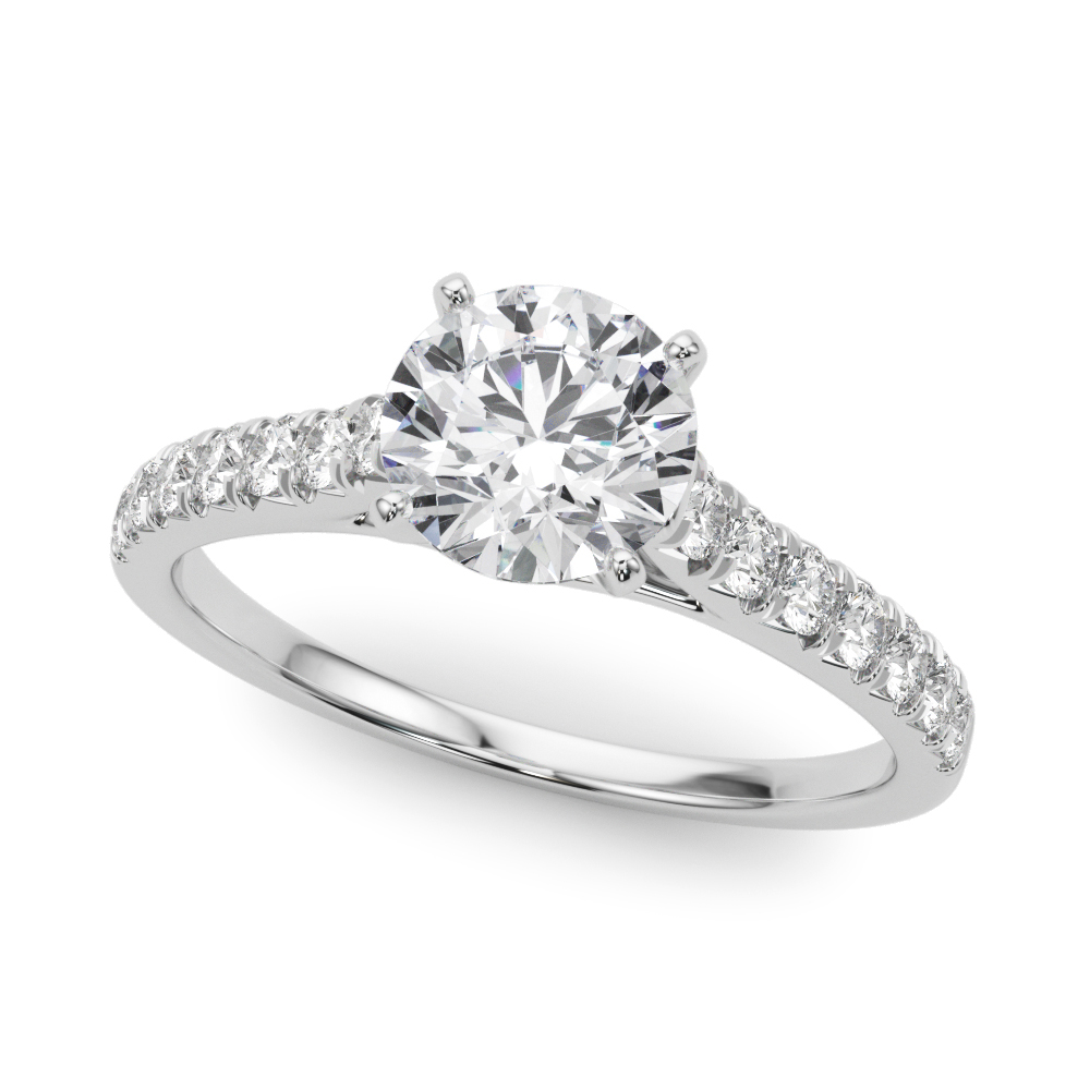 Rhya French Pave Diamond Engagement Ring