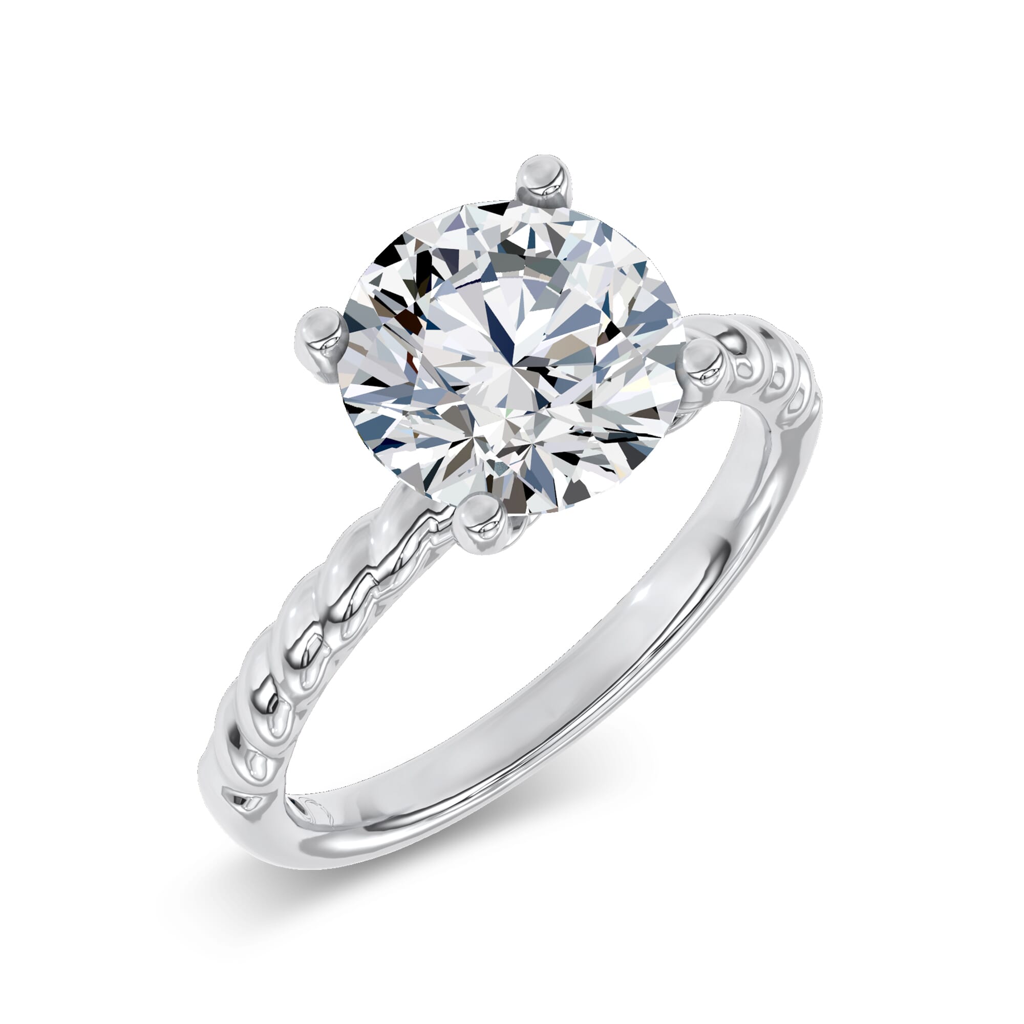 Yarn Twist Engagement Ring by Christian Siriano