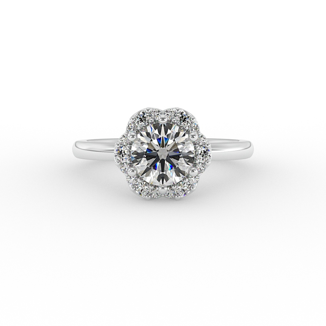 Samara Halo Engagement Ring