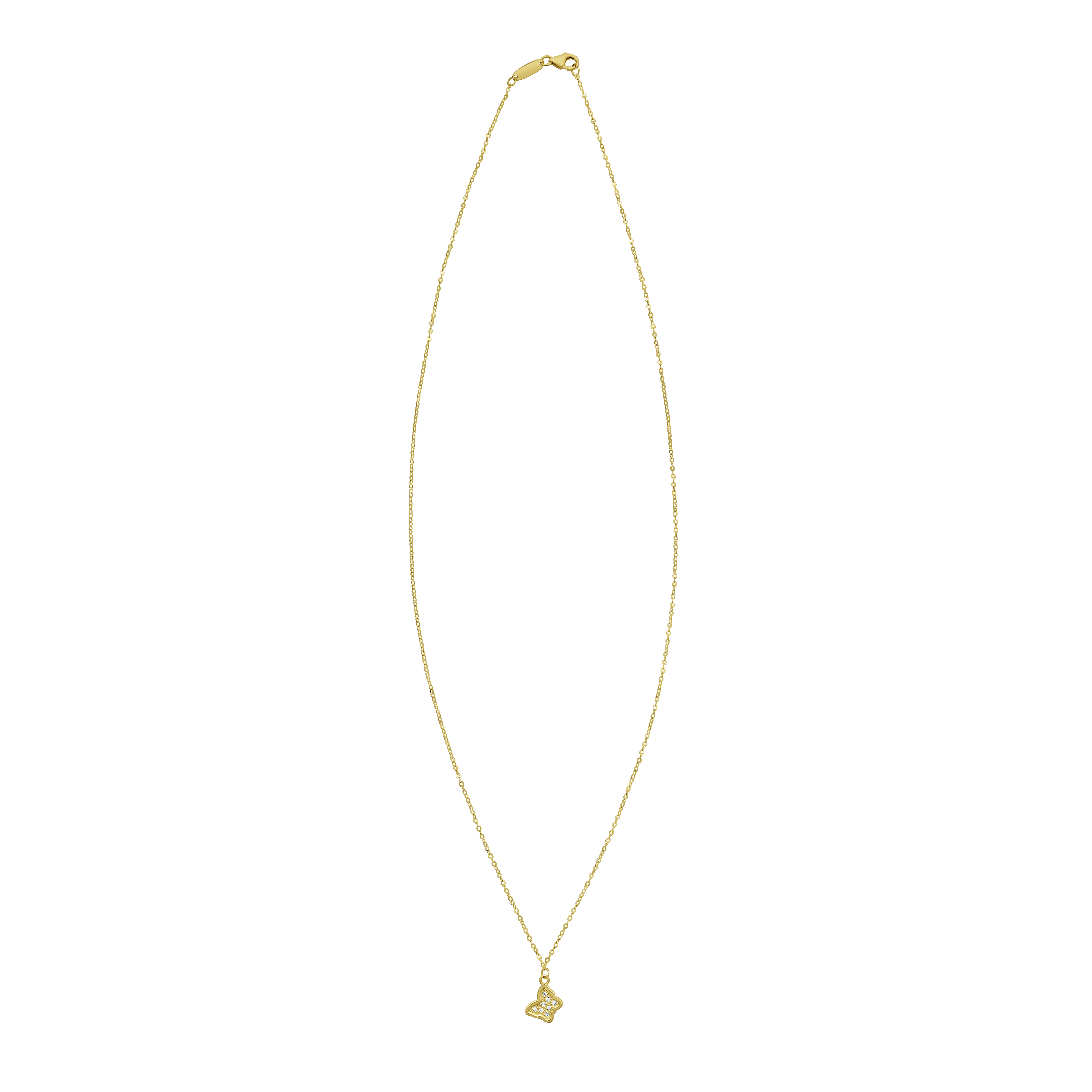 Mini Butterfly Diamond Necklace