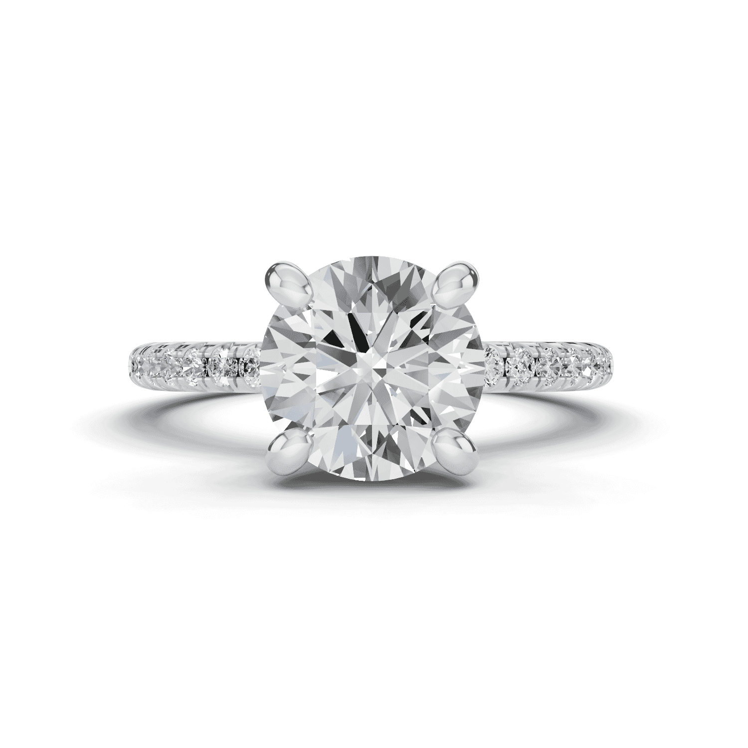 Tradition Hidden Halo Pave Engagement Ring (.30ct. tw.)