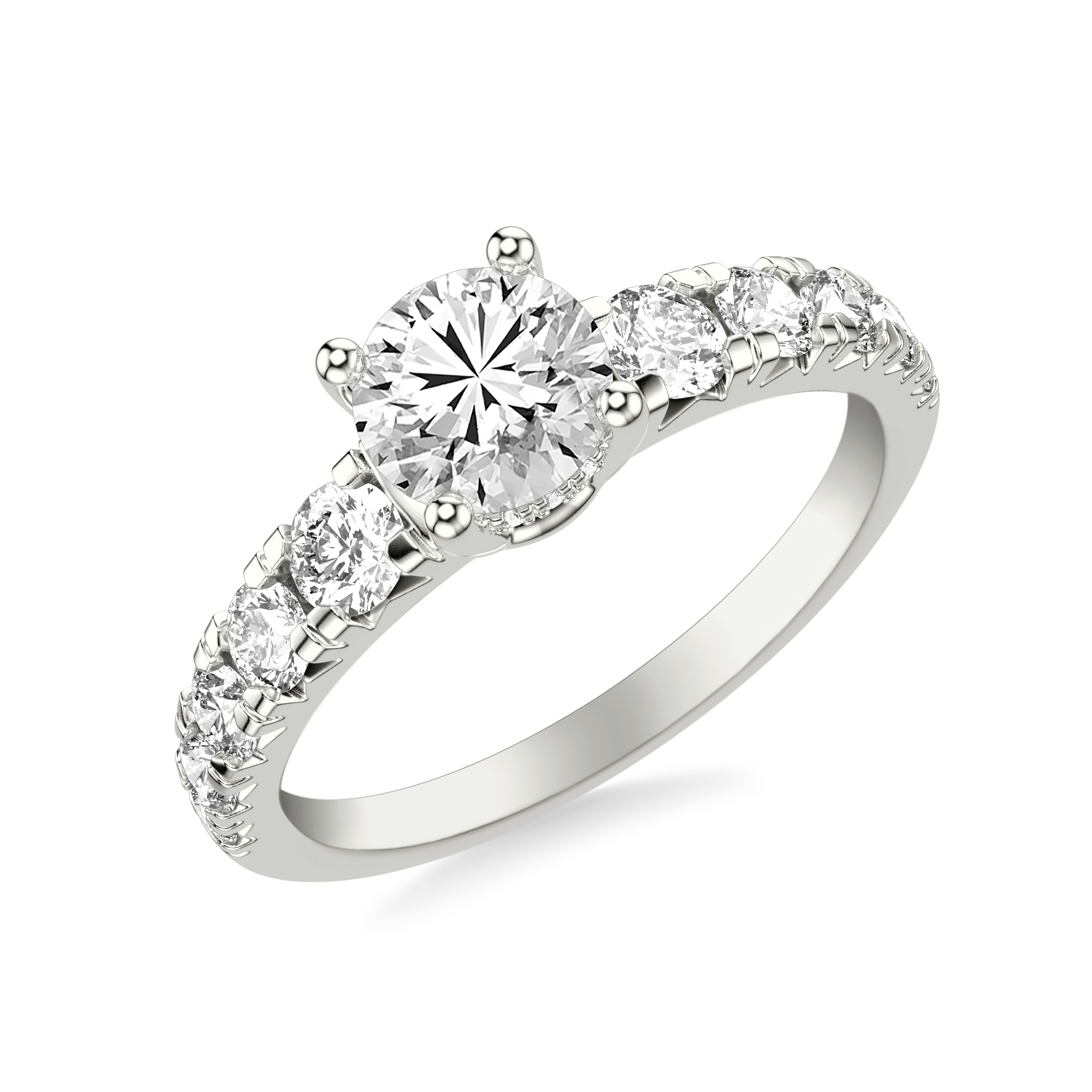 Trixie Hidden Halo Engagement Ring