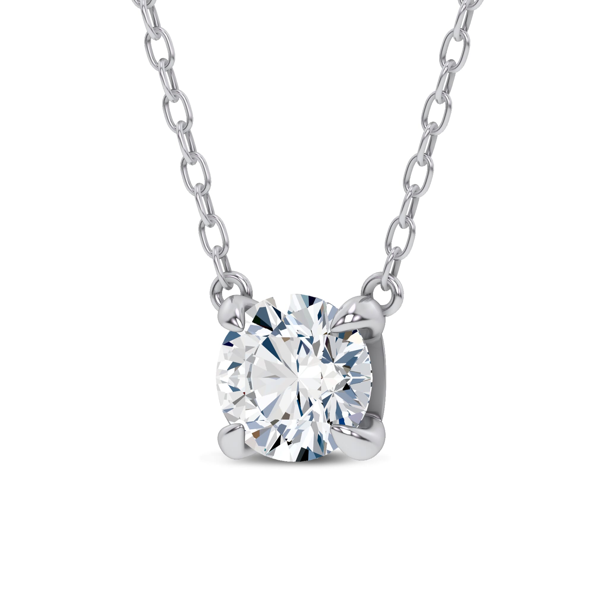 C-Prong Pavé Lab Diamond Pendant (1 ct. tw.) by Christian Siriano