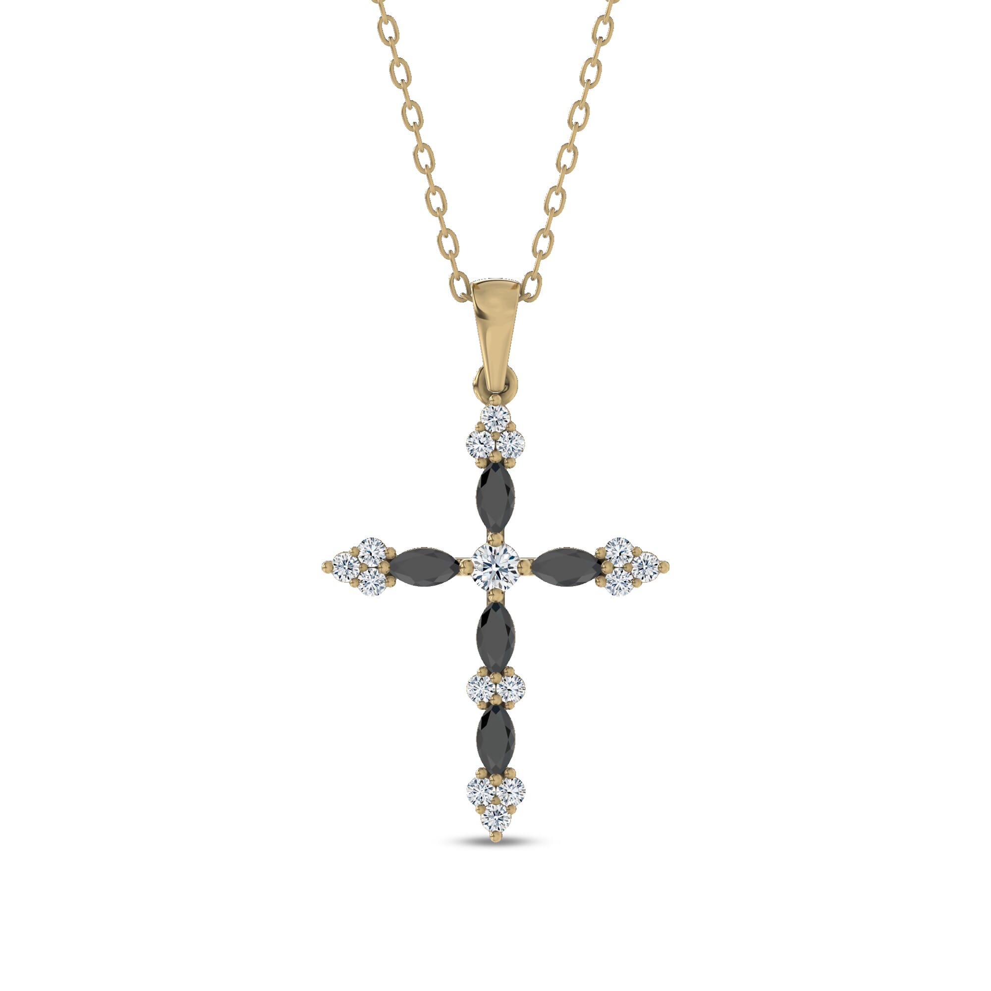 Midnight Noir Cross Necklace By Christian Siriano