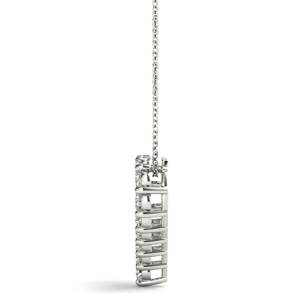 Pave Lab Diamond Heart Necklace