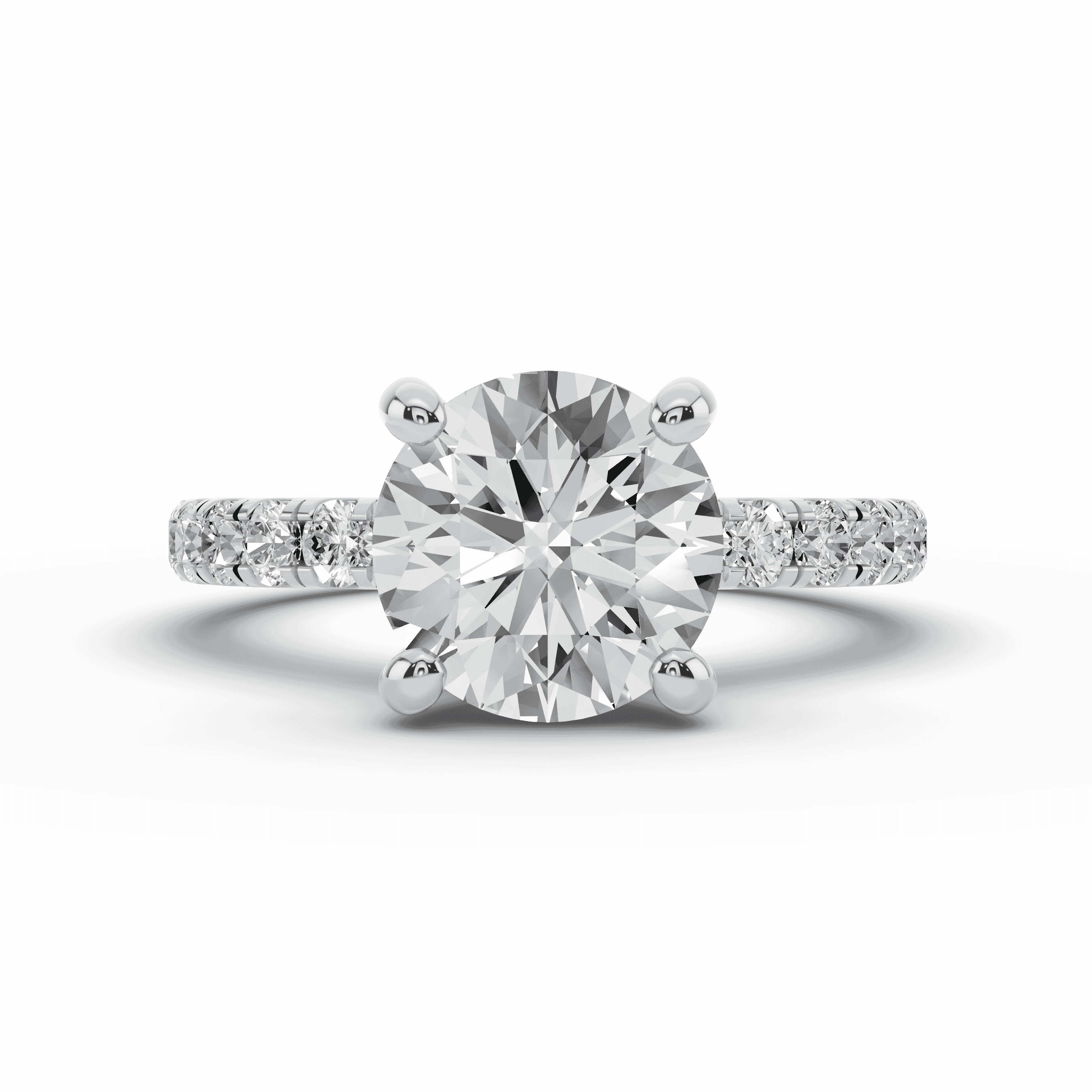 Signature Hearts and Arrows Pave Engagement Ring (1/2ct. tw.)