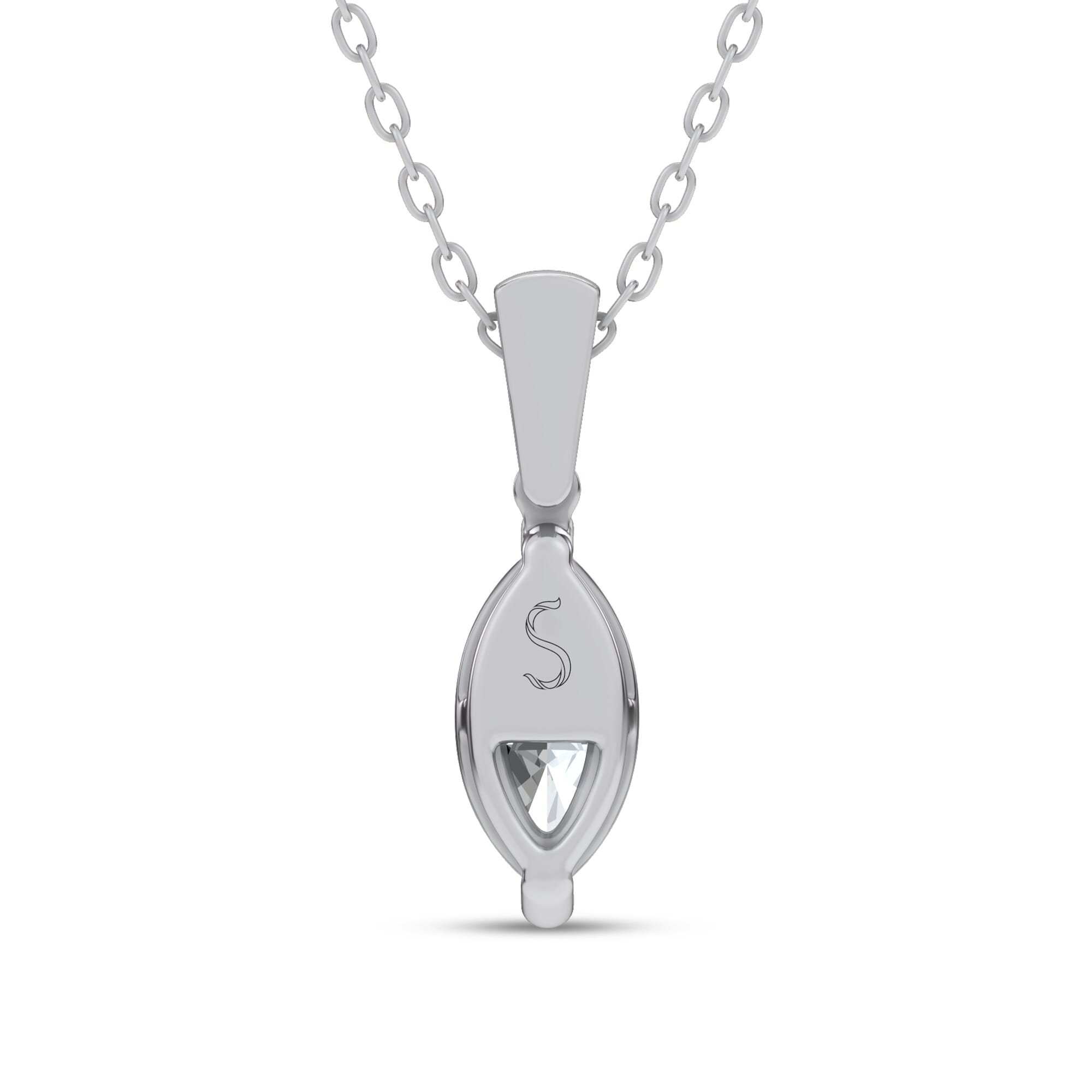 Midnight Halo Marquise Lab Pendant by Christian Siriano