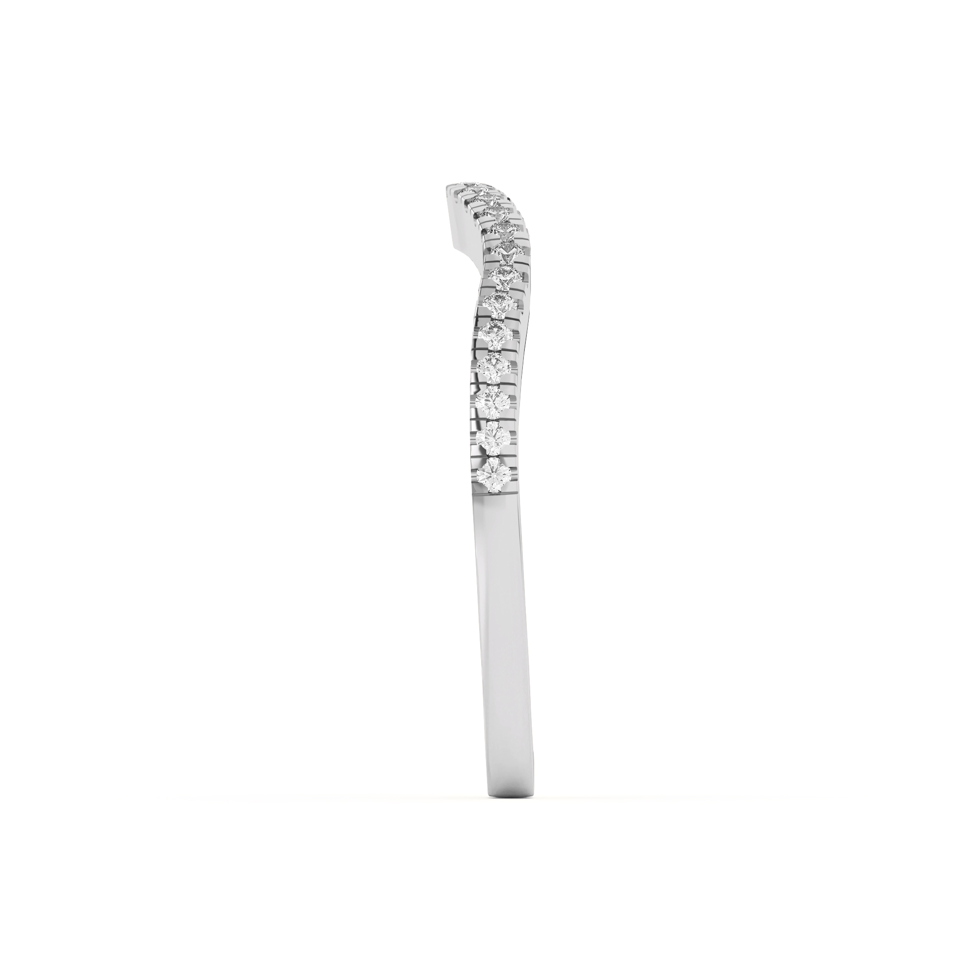 Cambridge Curved Pave Band