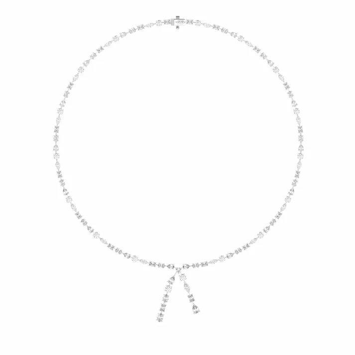 Isara Mixed Shape Lab Diamond Lariat Necklace