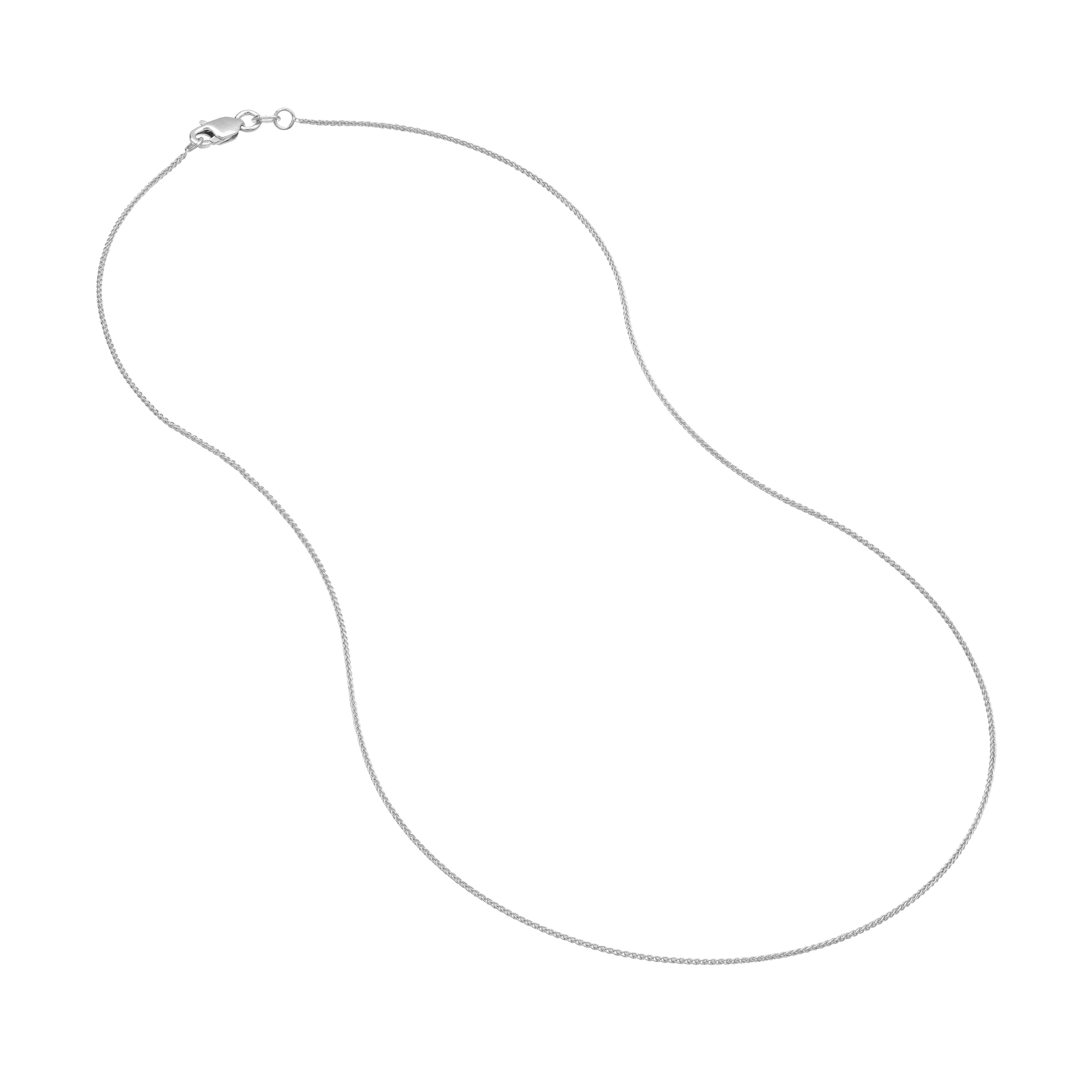 Wheat Chain Gold Necklace (0.85mm, 18 inches)